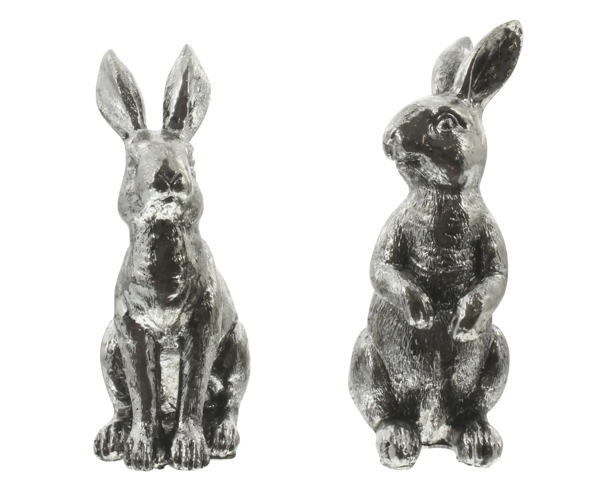 Osterhase "Silberglanz", 2er Set im Frank Flechtwaren Online Shop für Ostern kaufen Osterhase "Silberglanz", 2er Set im Frank Flechtwaren Online Shop für Ostern kaufen