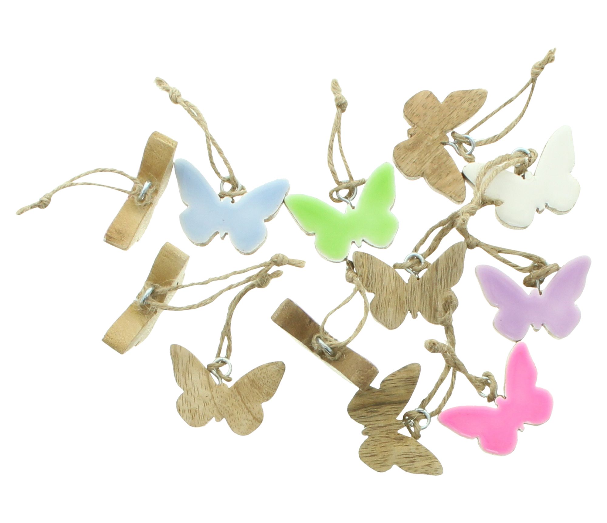 Hänger "Schmetterling", 12er Set im Frank Flechtwaren Online Shop für Ostern kaufen Hänger "Schmetterling", 12er Set im Frank Flechtwaren Online Shop für Ostern kaufen