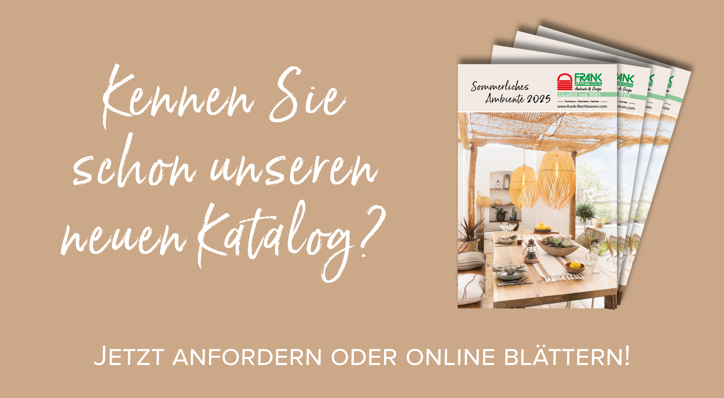 Der Katalog Sommerliches Ambiente von Frank Flechtwaren