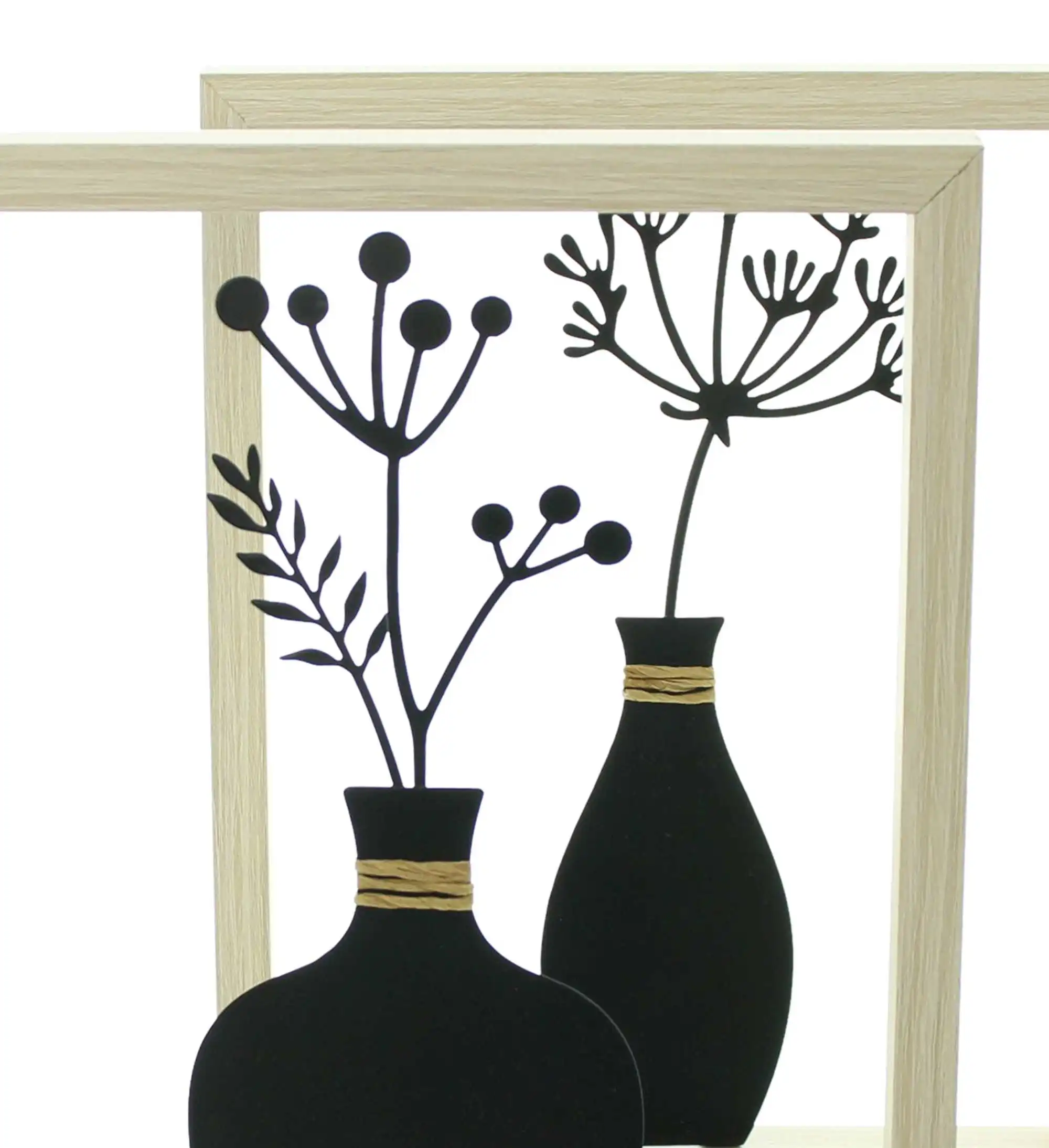 Wanddeko "Vase", 2er Set im Frank Flechtwaren Online Shop für Wanddeko kaufen Wanddeko "Vase", 2er Set im Frank Flechtwaren Online Shop für Wanddeko kaufen