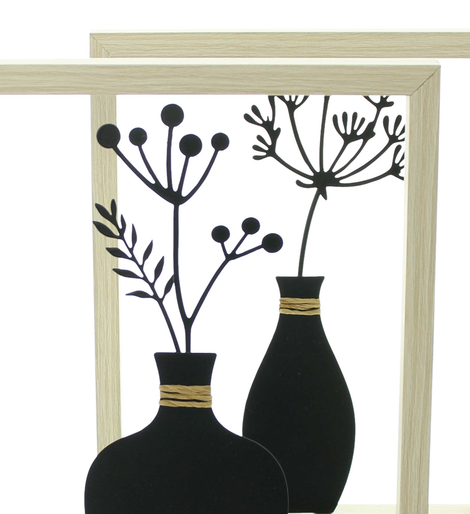 Wanddeko "Vase", 2er Set im Frank Flechtwaren Online Shop für Wanddeko kaufen Wanddeko "Vase", 2er Set im Frank Flechtwaren Online Shop für Wanddeko kaufen