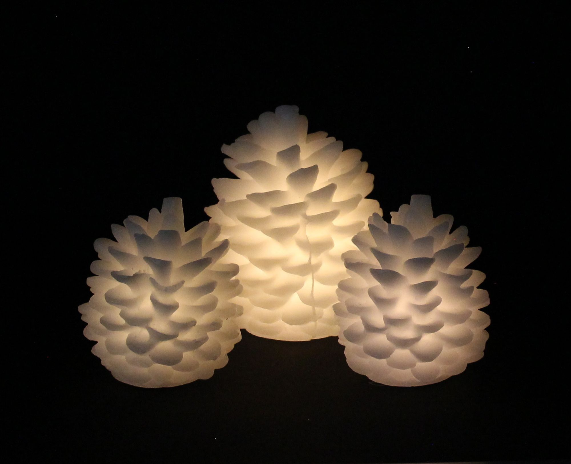 LED-Zapfen "Snow", 3er Set im Frank Flechtwaren Online Shop für Weihnachten kaufen LED-Zapfen "Snow", 3er Set im Frank Flechtwaren Online Shop für Weihnachten kaufen