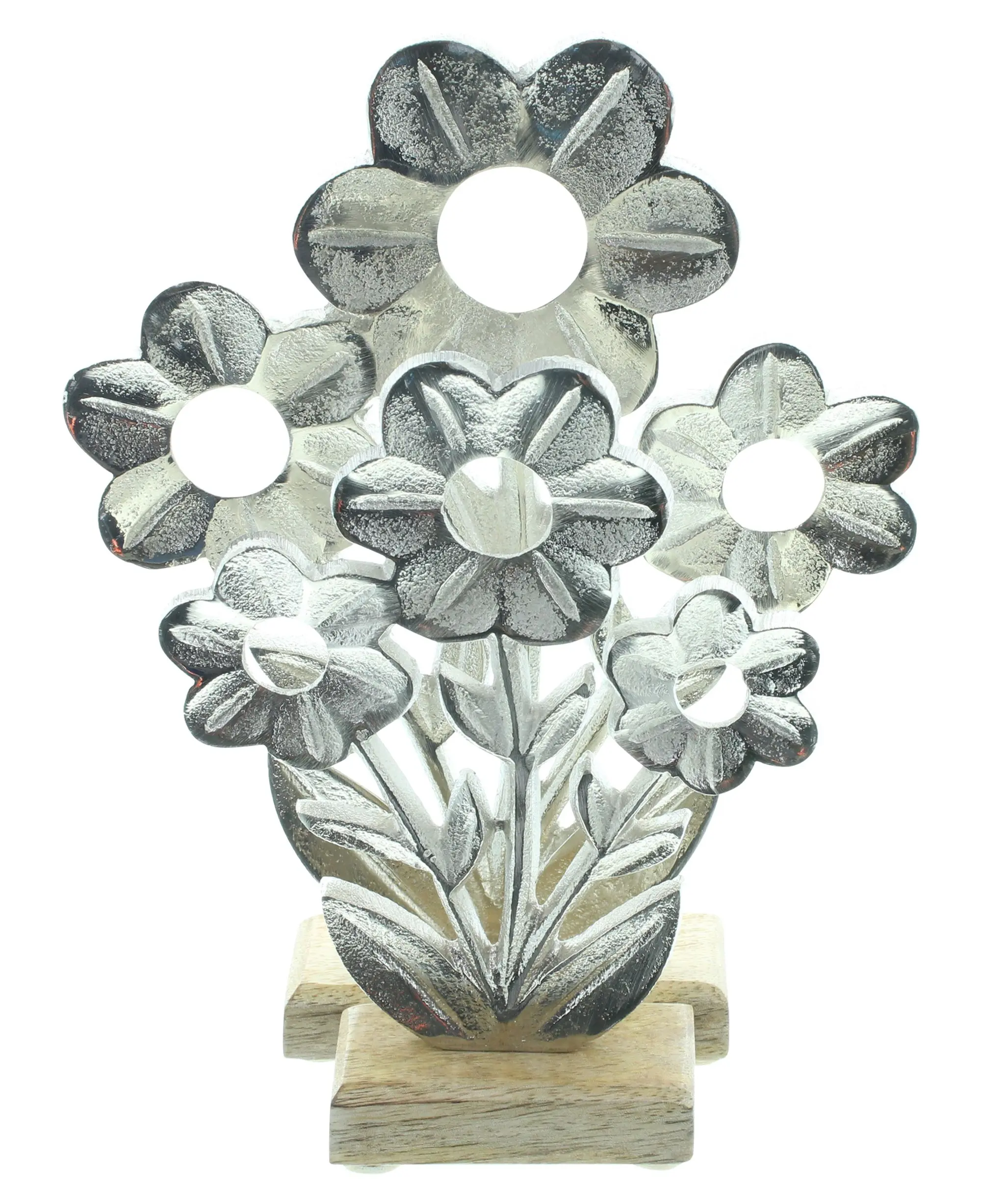 Blume "Silber", 2er Set im Frank Flechtwaren Online Shop für Ostern kaufen Blume "Silber", 2er Set im Frank Flechtwaren Online Shop für Ostern kaufen