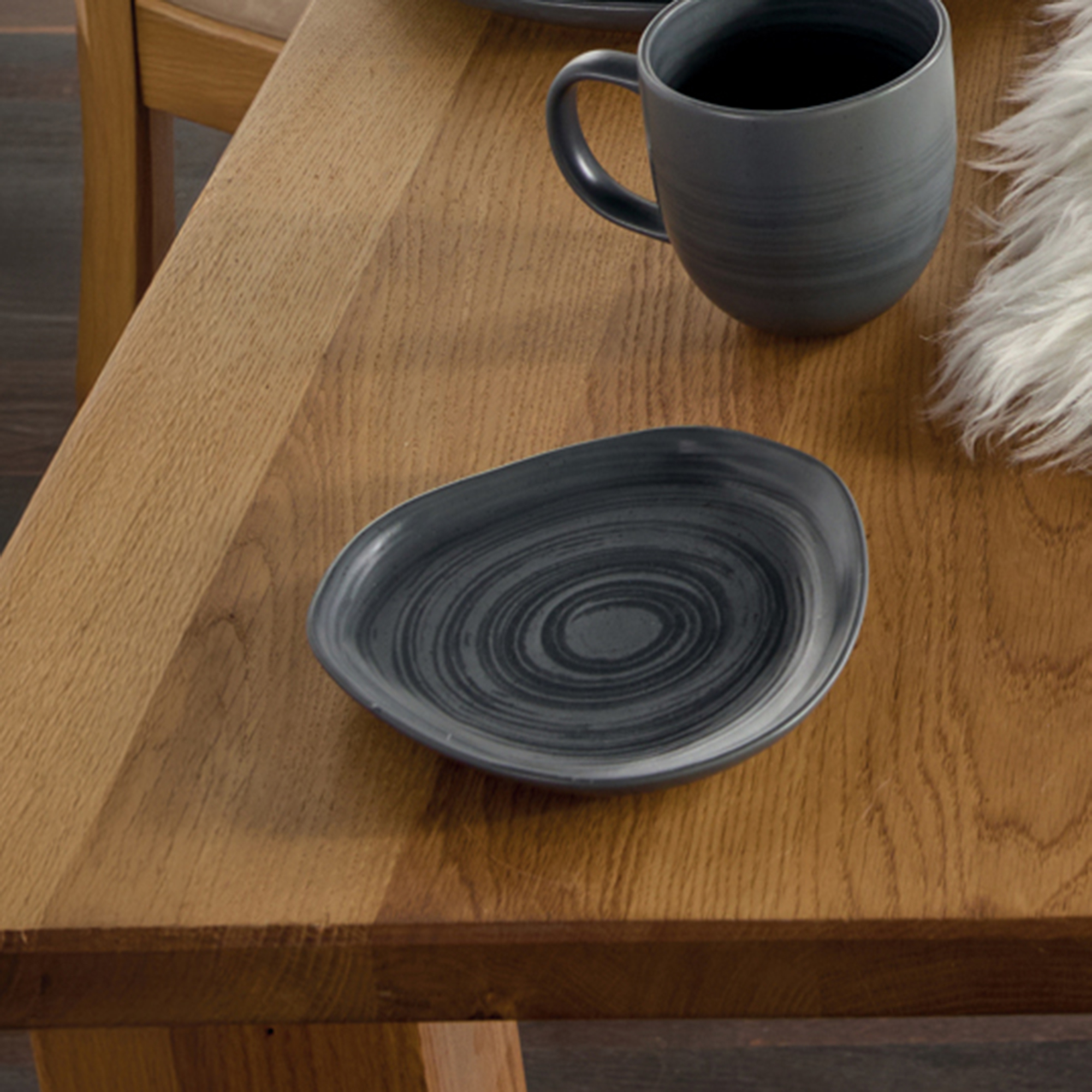 Kleiner Teller "Circle", 2er Set  im Frank Flechtwaren Online Shop für Küche kaufen