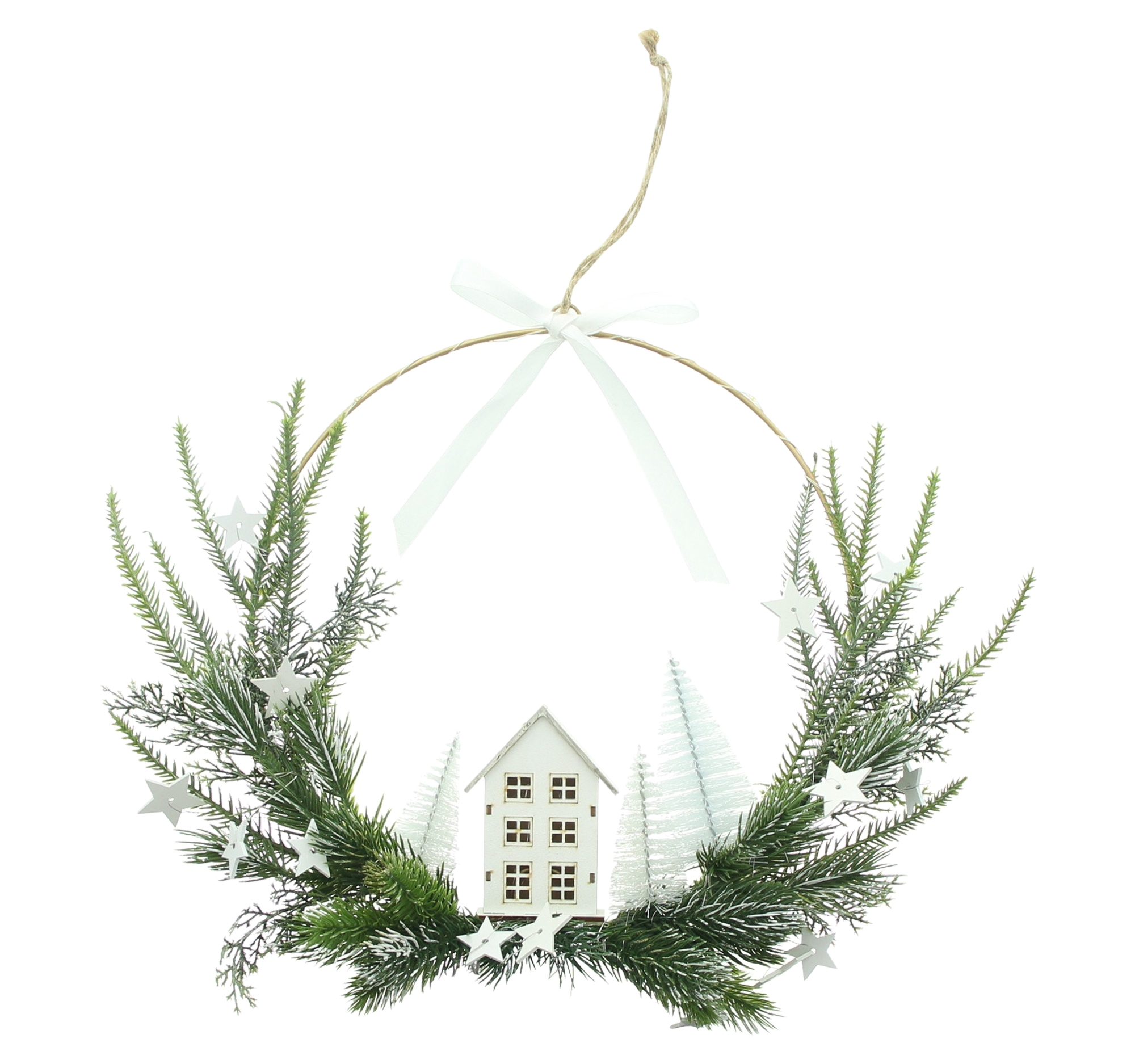 LED-Ring "Winterzeit"  im Frank Flechtwaren Online Shop für Dekohänger  kaufen