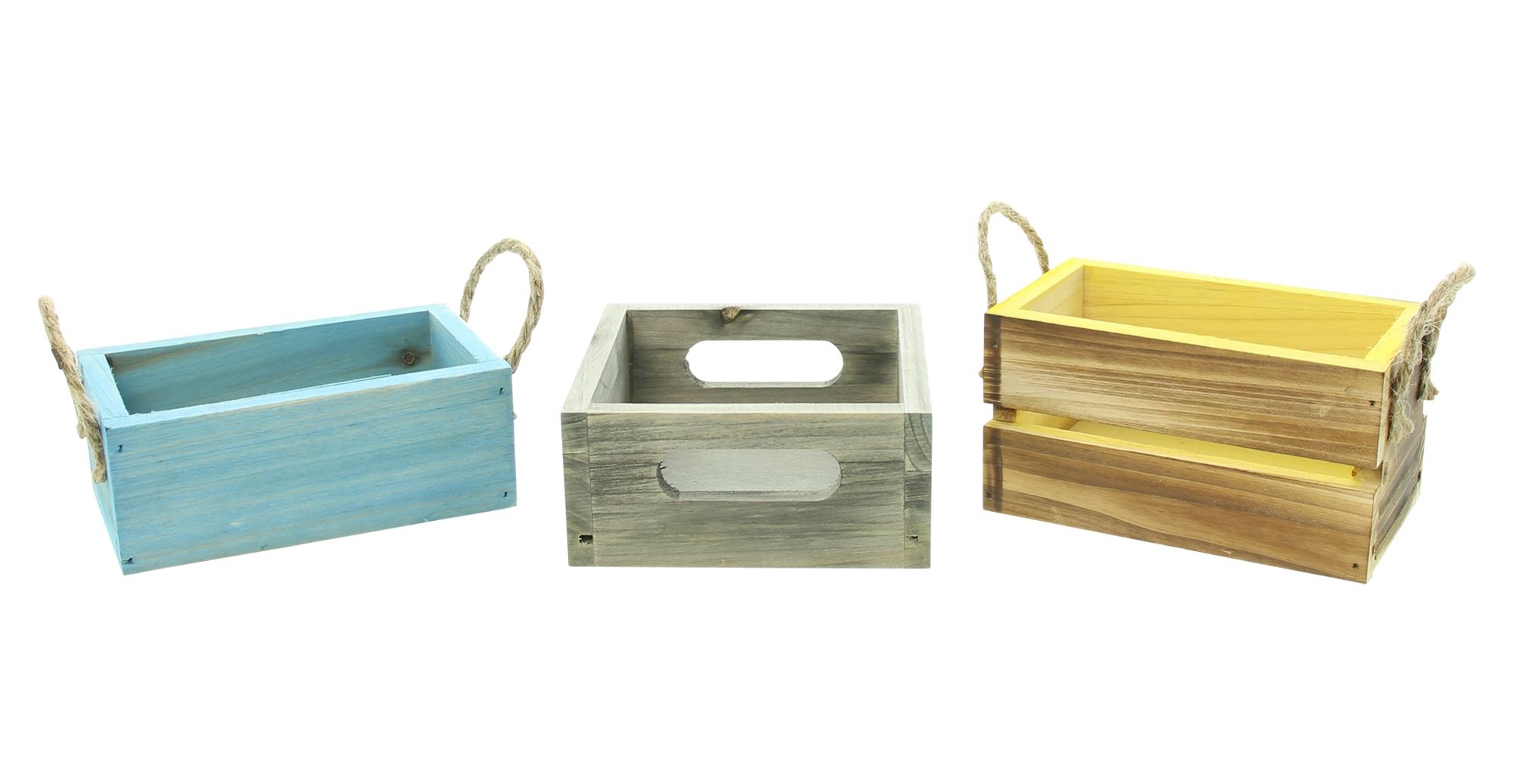 Acheter Lot de 3 caisses "Colored"  dans la boutique en ligne de Frank Flechtwaren pour Pâques