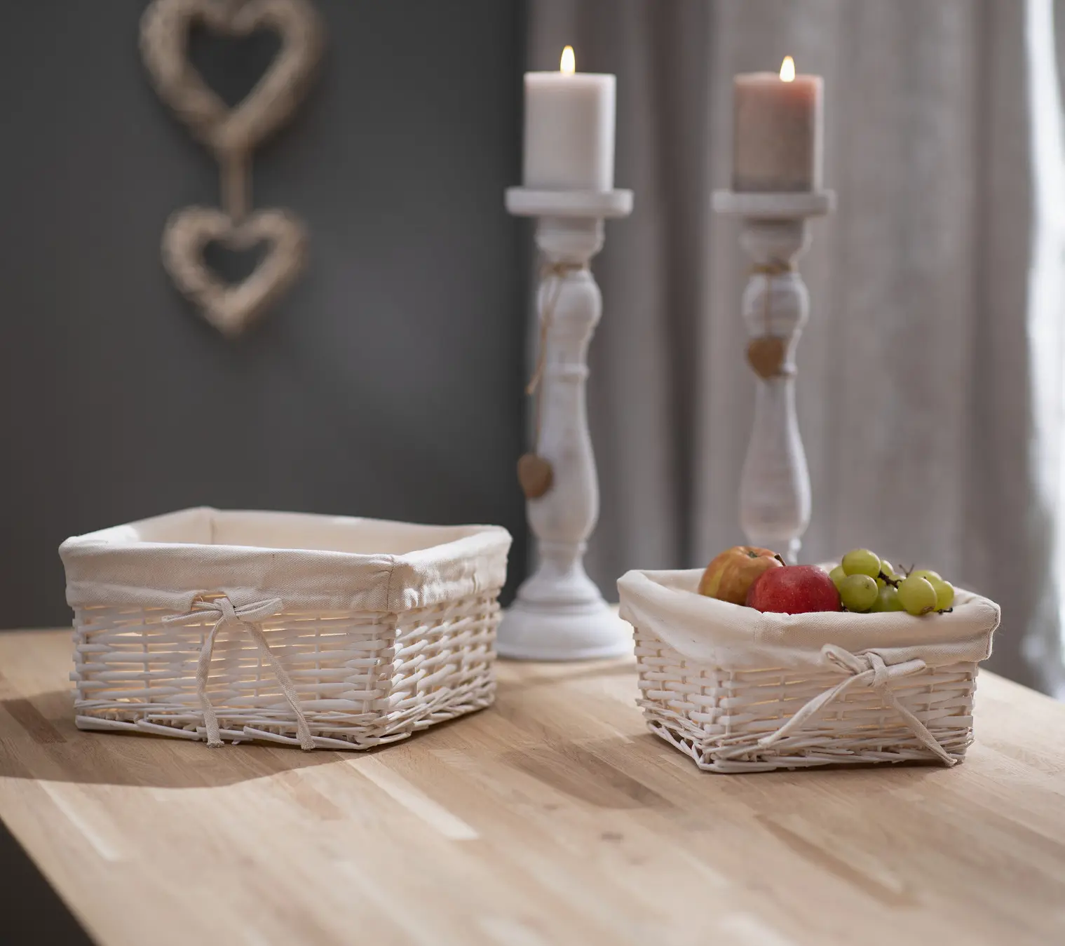 Füllkörbchen, eckig, 2er Set  im Frank Flechtwaren Online Shop kaufen