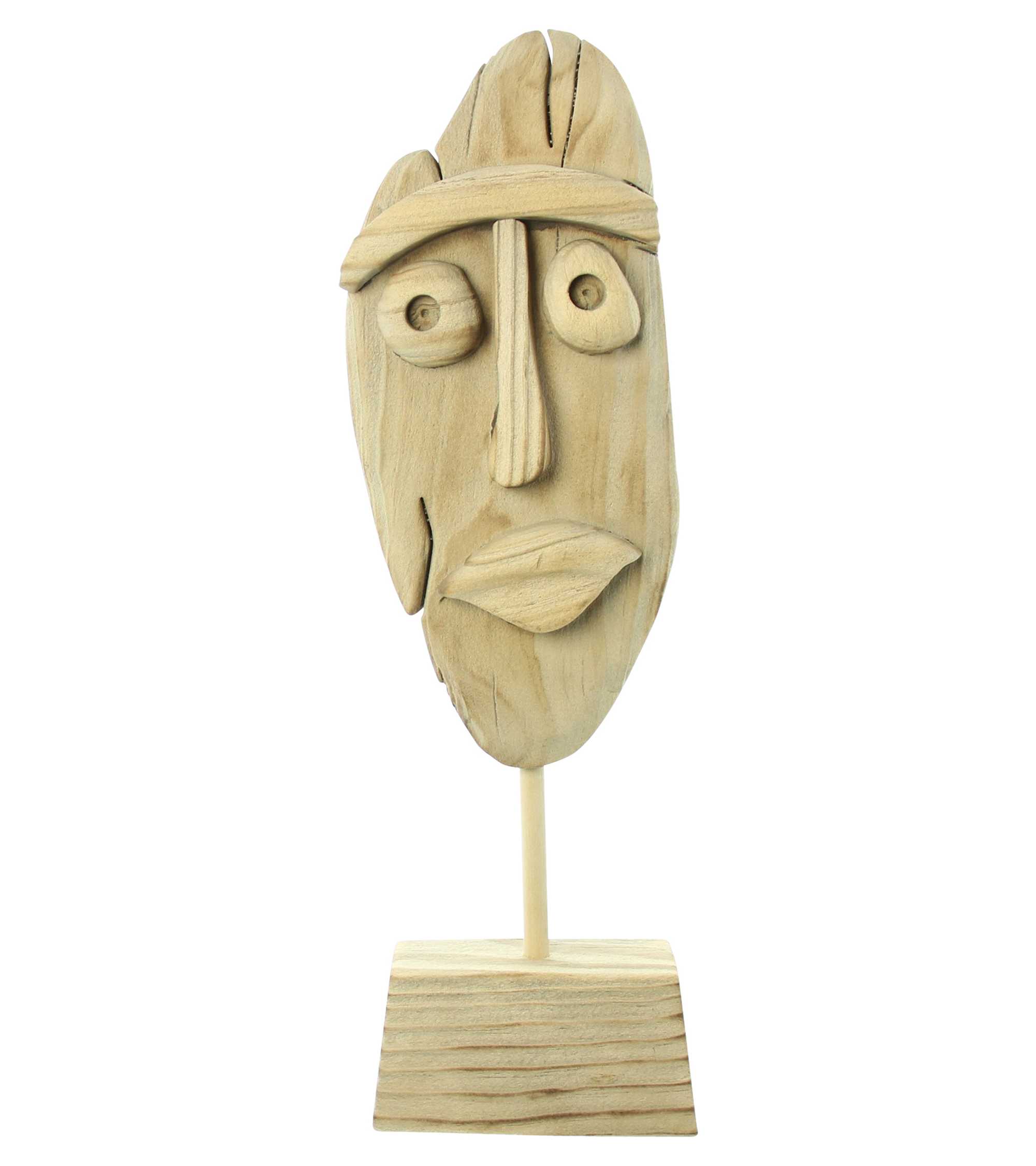 Holzdeko "Gesicht"  im Frank Flechtwaren Online Shop für  kaufen