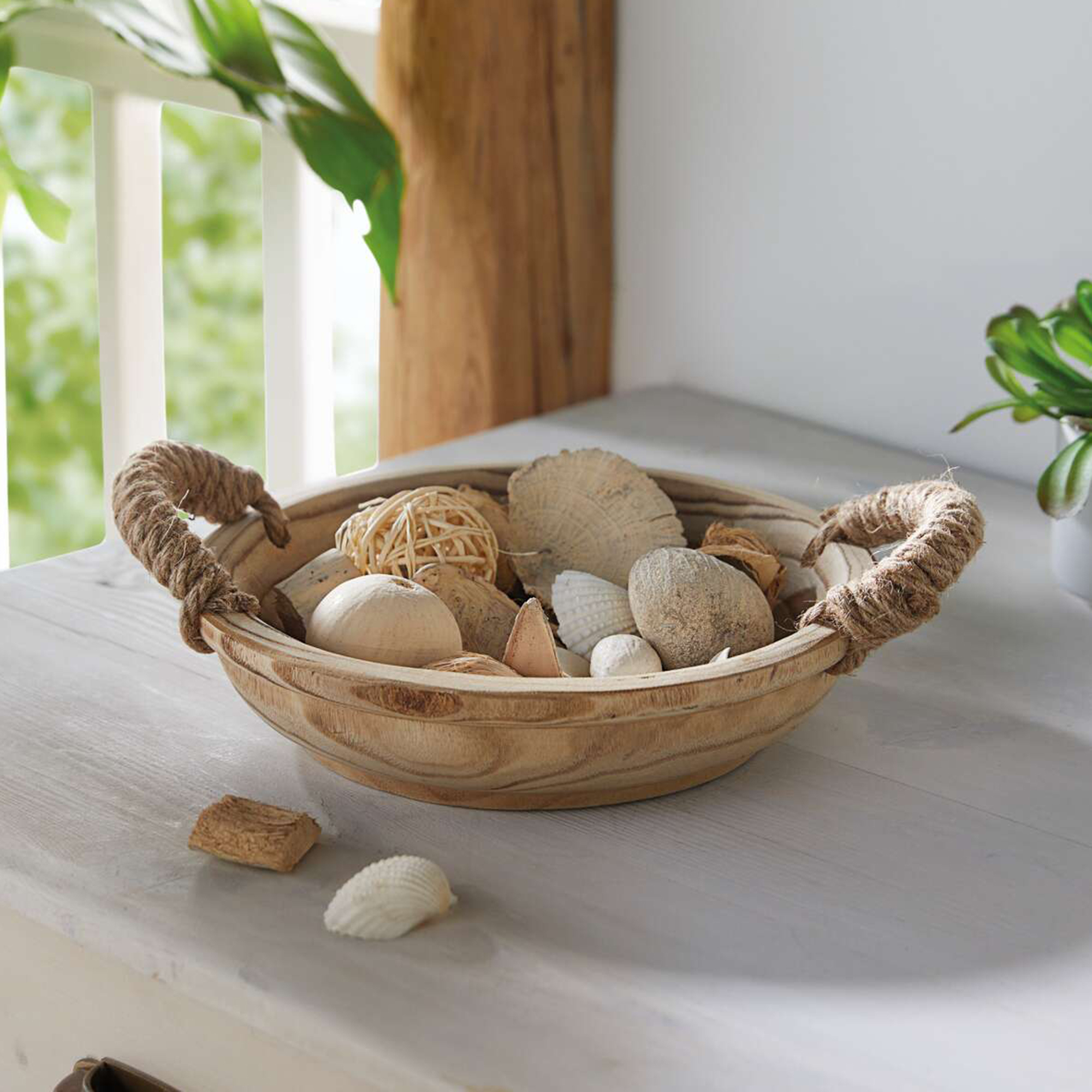 Holzschale "Geflammt"  im Frank Flechtwaren Online Shop kaufen