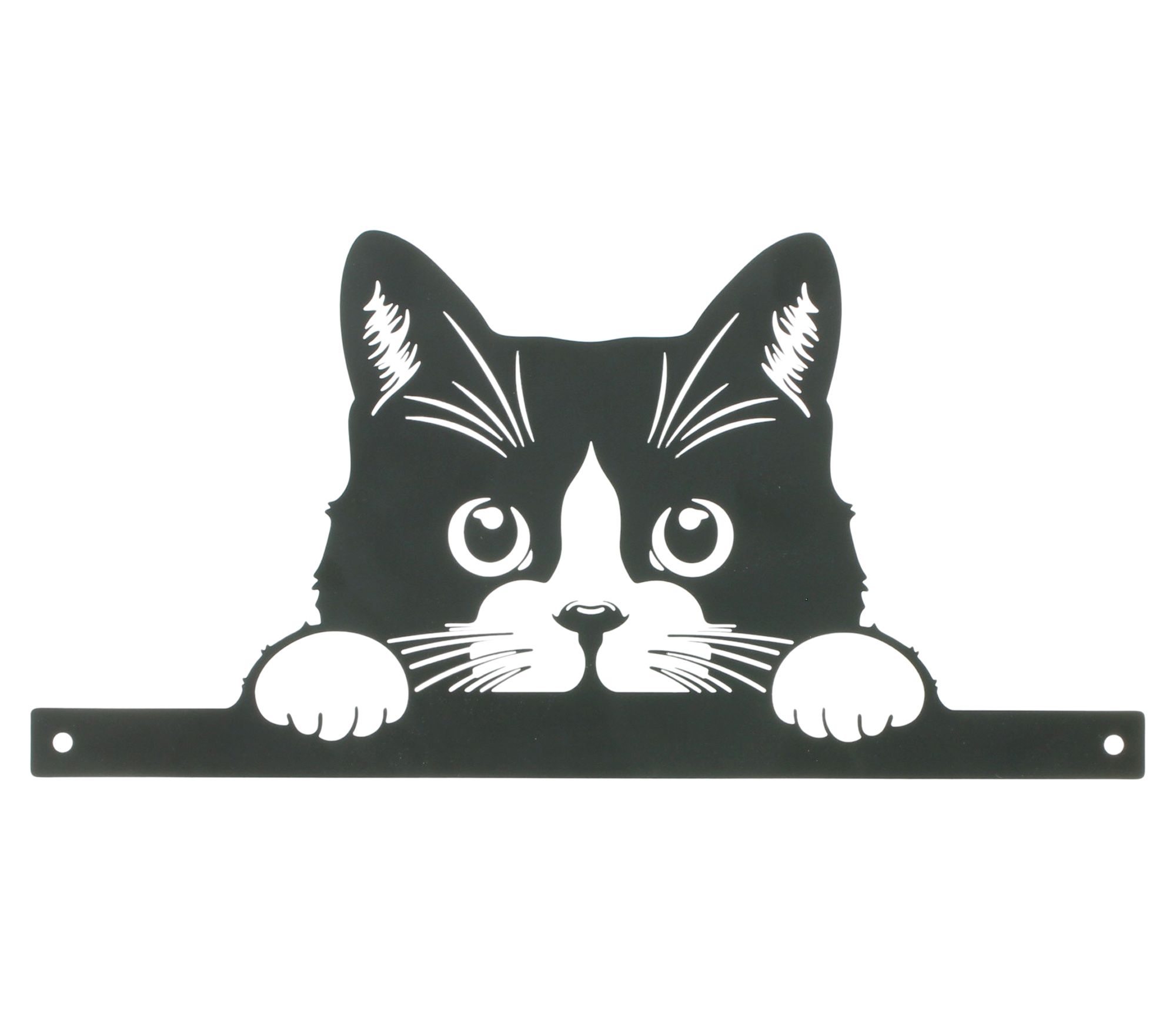 Metall-Deko "Katze auf der Lauer"  im Frank Flechtwaren Online Shop kaufen