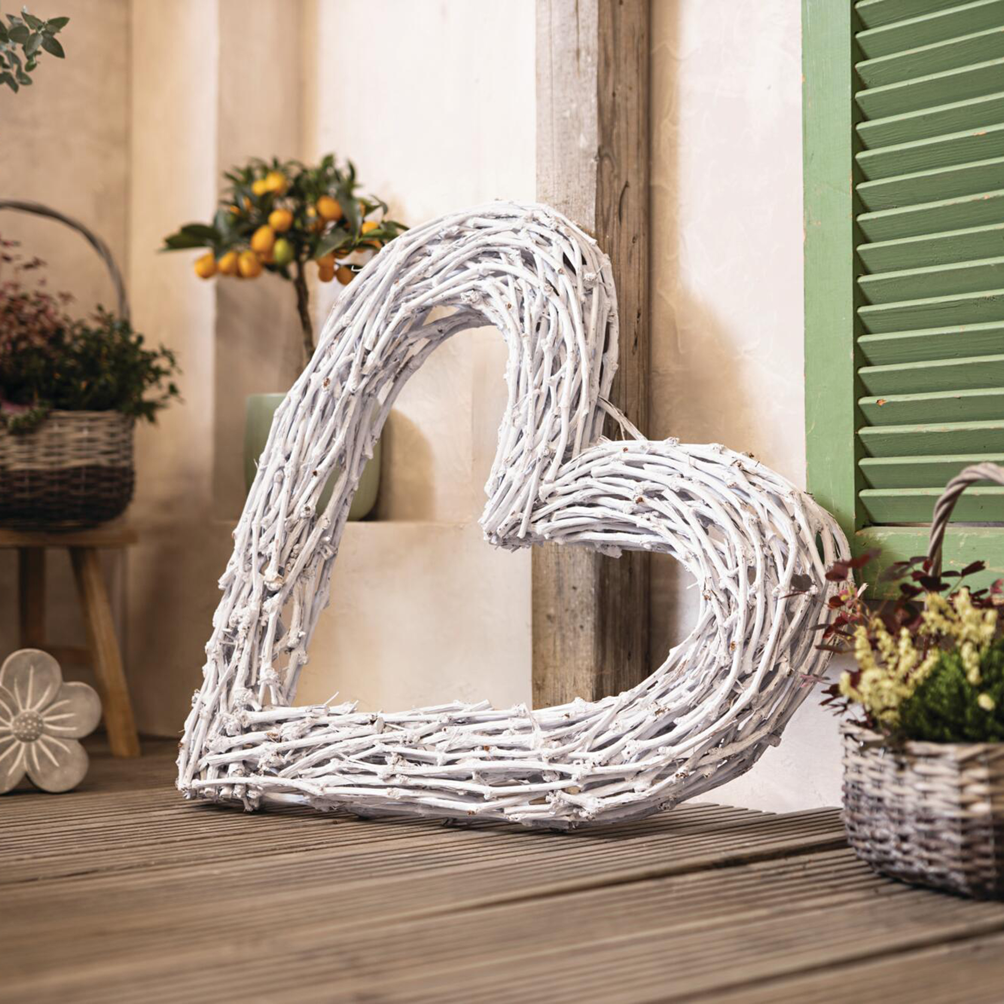 Maxiherz "Romance"  im Frank Flechtwaren Online Shop kaufen