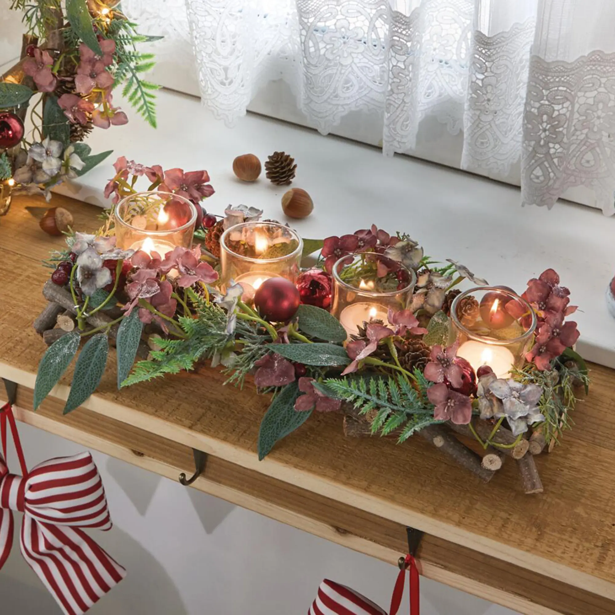 Windlicht "Winter Blossom"  im Frank Flechtwaren Online Shop kaufen
