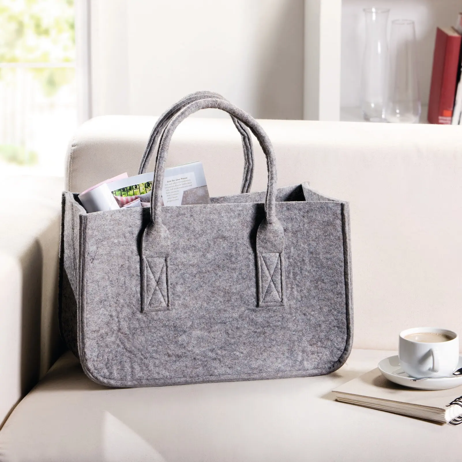 Tasche "Grey"  im Frank Flechtwaren Online Shop kaufen