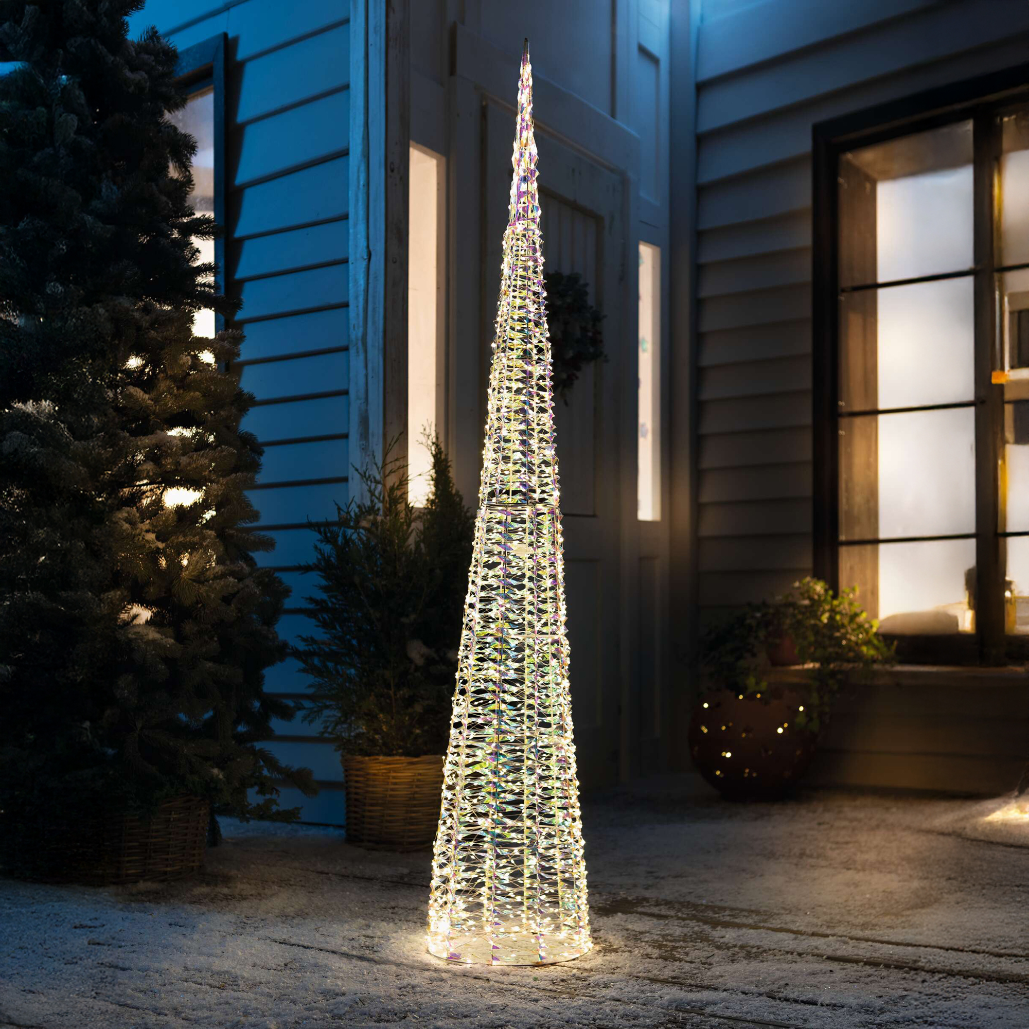LED-Lichterkegel "Rainbow", groß  im Frank Flechtwaren Online Shop kaufen