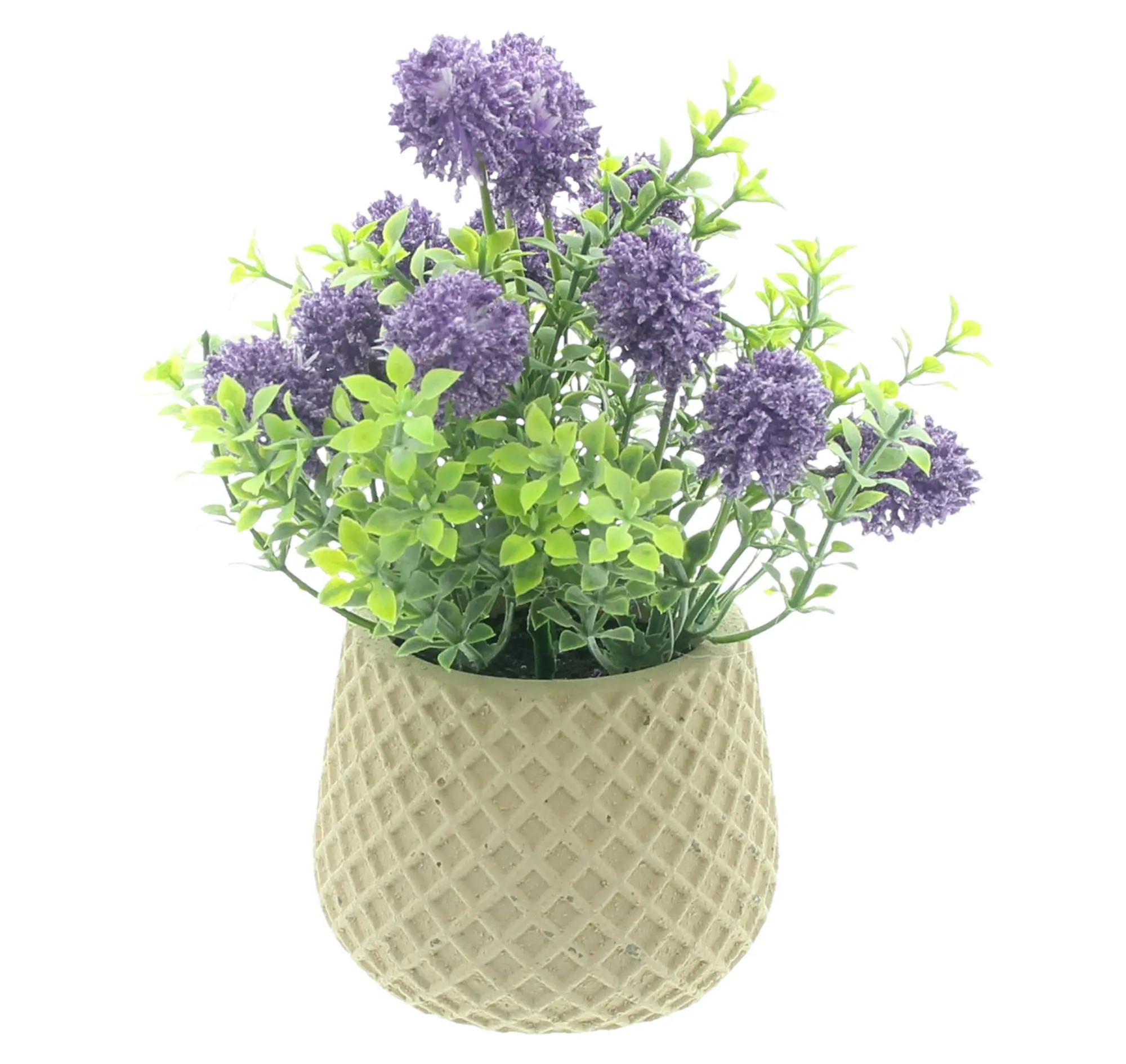 Kunstblume "Purple" im Topf  im Frank Flechtwaren Online Shop für Bunte Osterzeit kaufen
