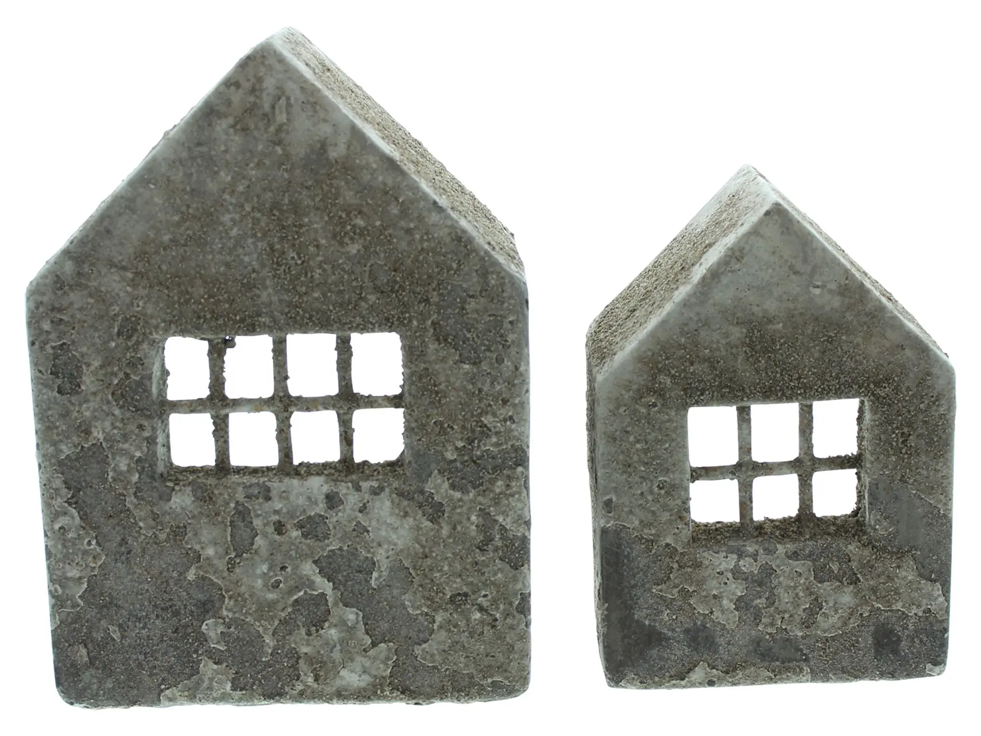 Haus "Beton-Style", 2er Set  im Frank Flechtwaren Online Shop für Ostern kaufen