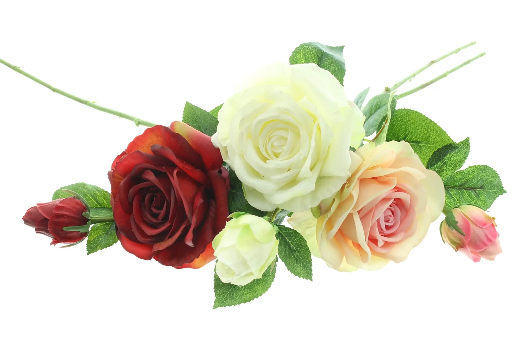 Kunstblume "Rosen", 3er Set  im Frank Flechtwaren Online Shop für Kunstpflanzen kaufen