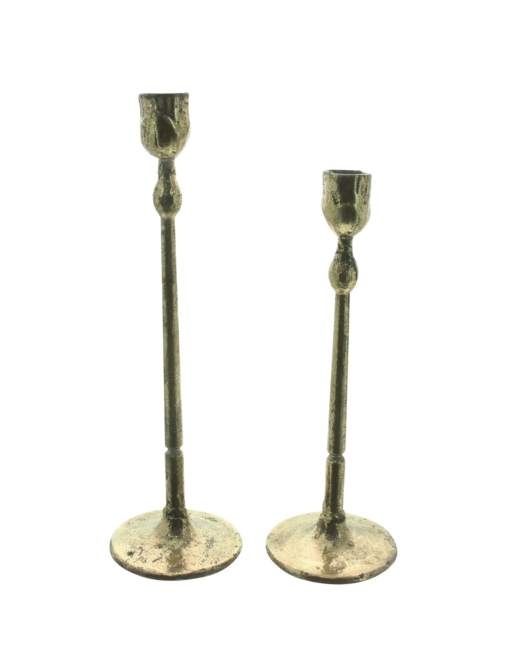 Stabkerzenhalter "Gold", 2er Set  im Frank Flechtwaren Online Shop kaufen