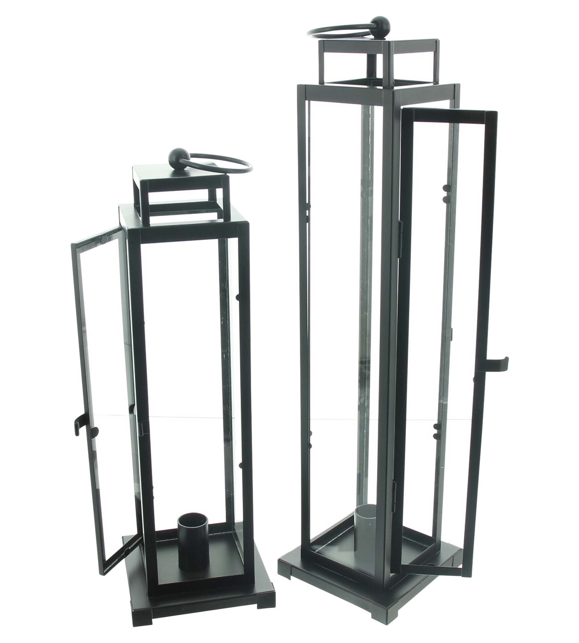 Laterne "Modern Black", 2er Set  im Frank Flechtwaren Online Shop für Gerade eingetroffen kaufen