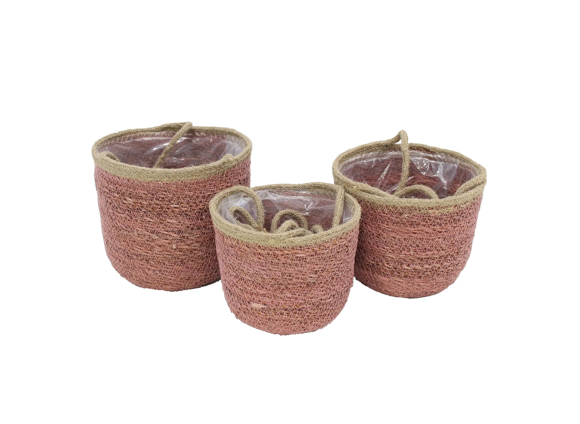 Pflanzampel "Terra", 3er Set  im Frank Flechtwaren Online Shop für Ibiza-Vibes kaufen