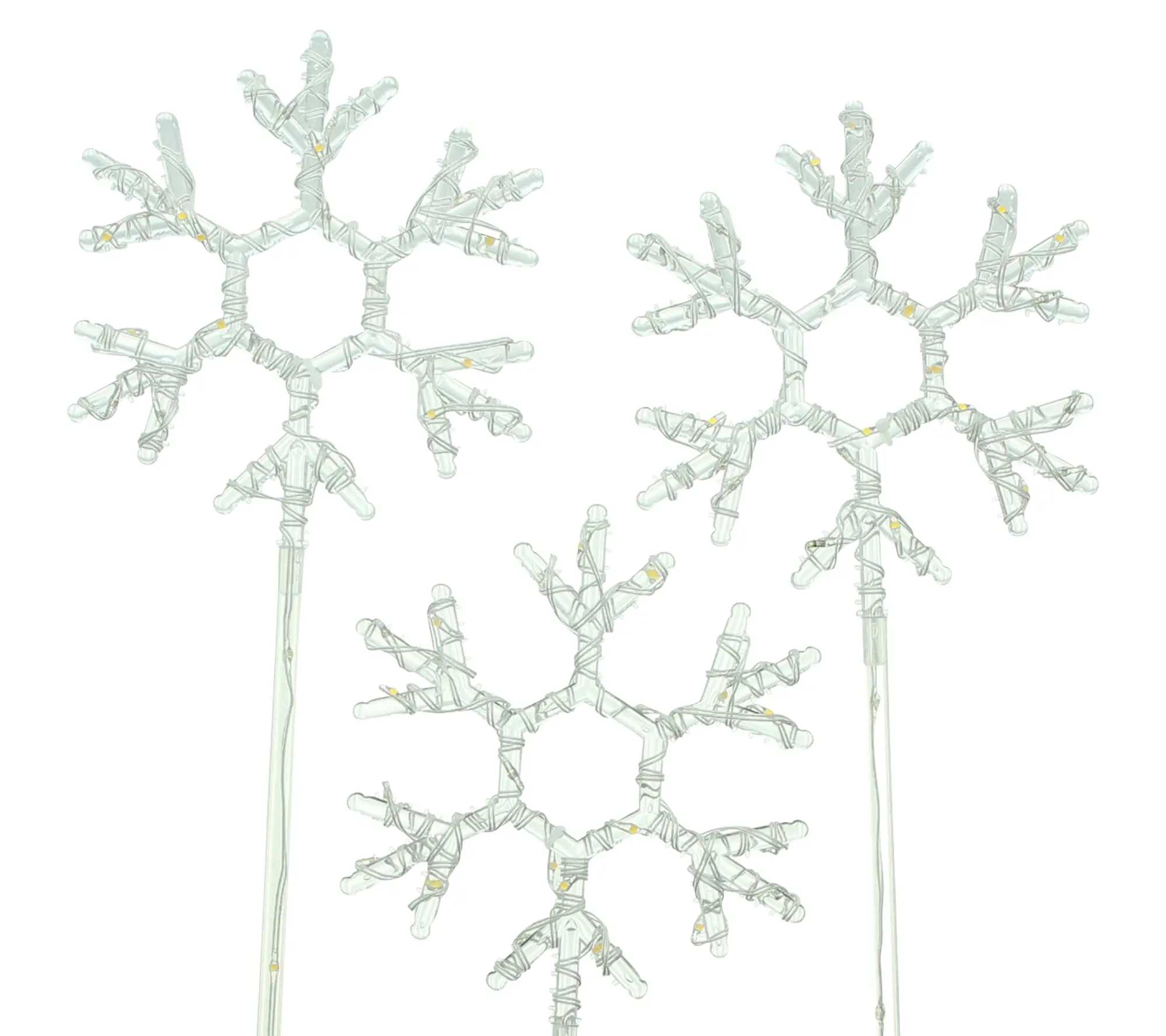 LED-Stecker "Schneeflocke"  im Frank Flechtwaren Online Shop für LED-Deko kaufen