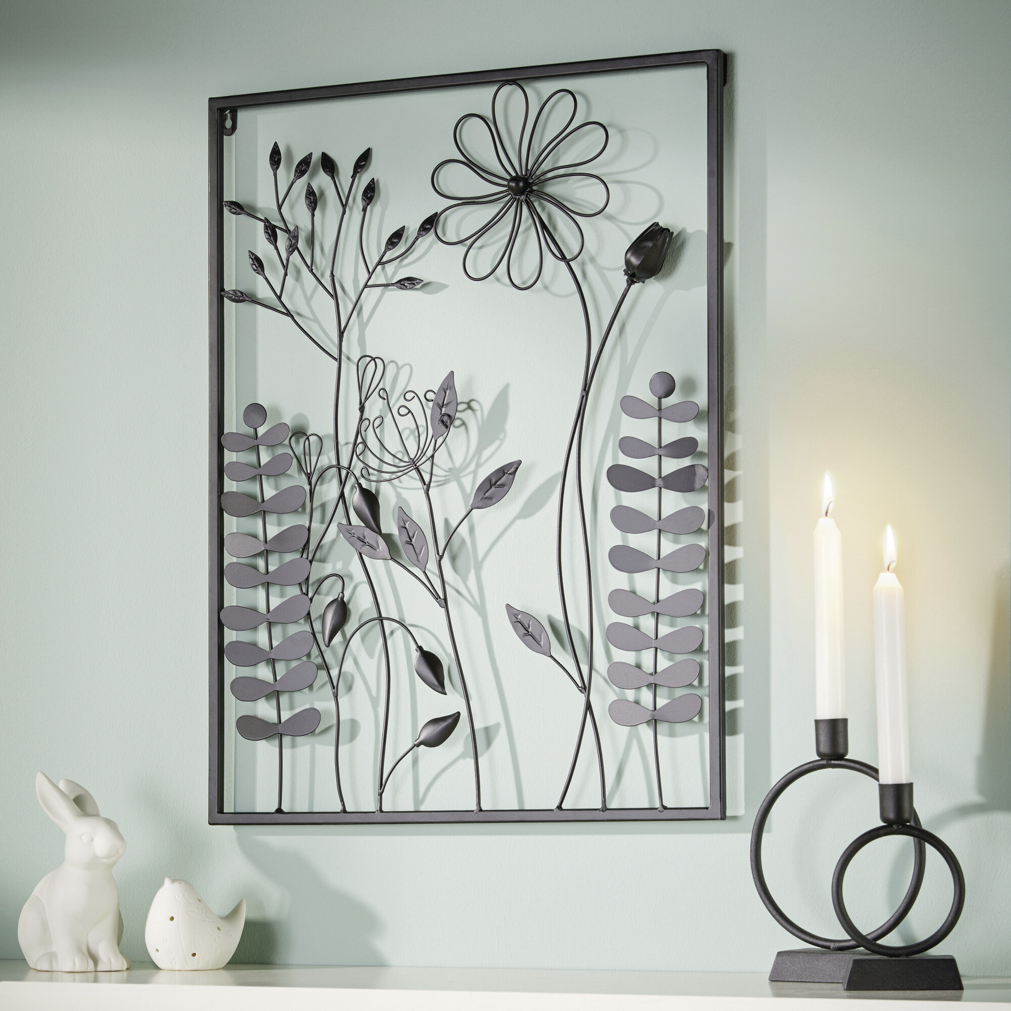 Bild "Black Flowers"  im Frank Flechtwaren Online Shop kaufen