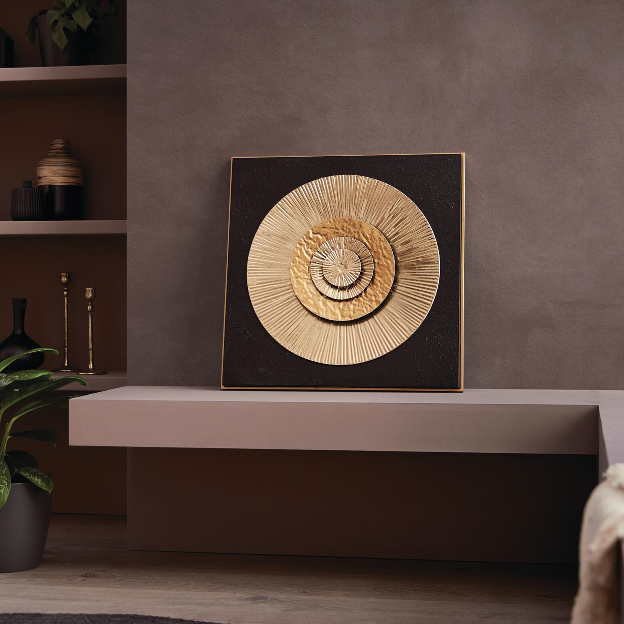 Wanddeko "Golden Circle"  im Frank Flechtwaren Online Shop kaufen