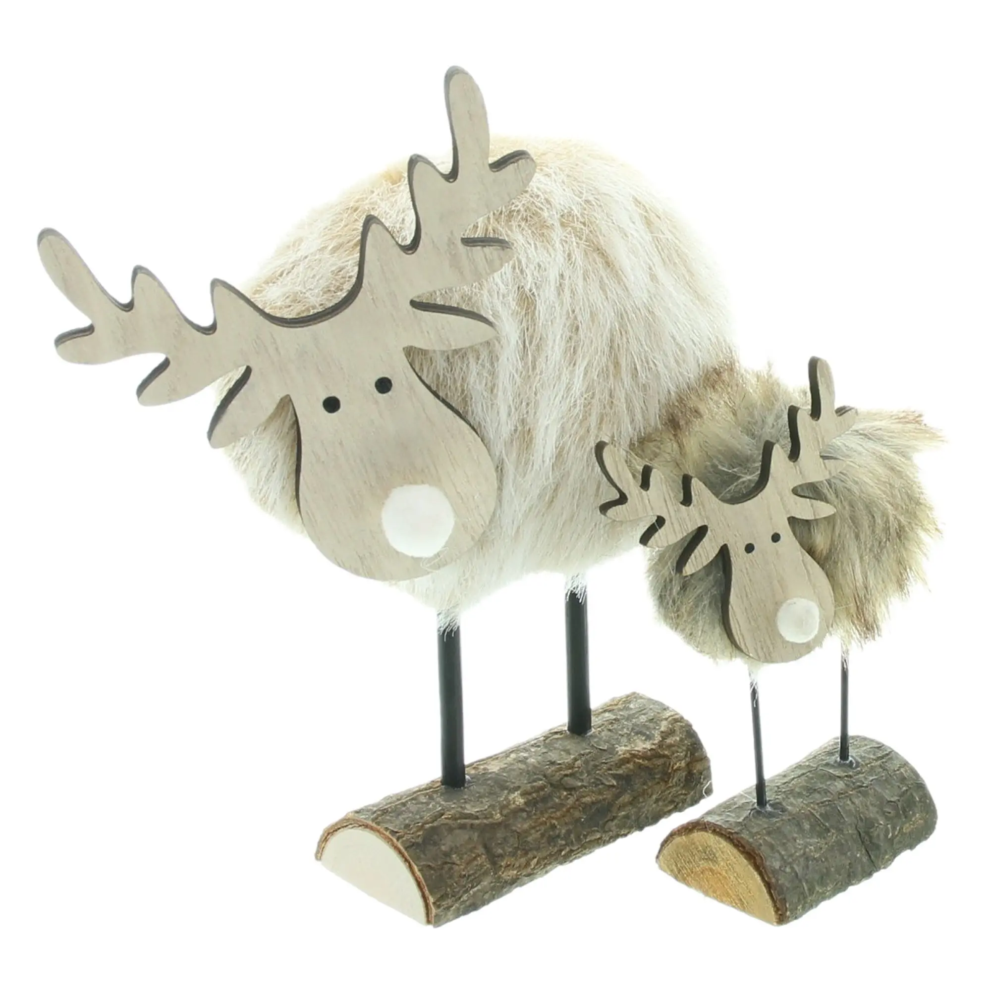 Figur "Elch", 2er Set  im Frank Flechtwaren Online Shop für Dekofiguren kaufen