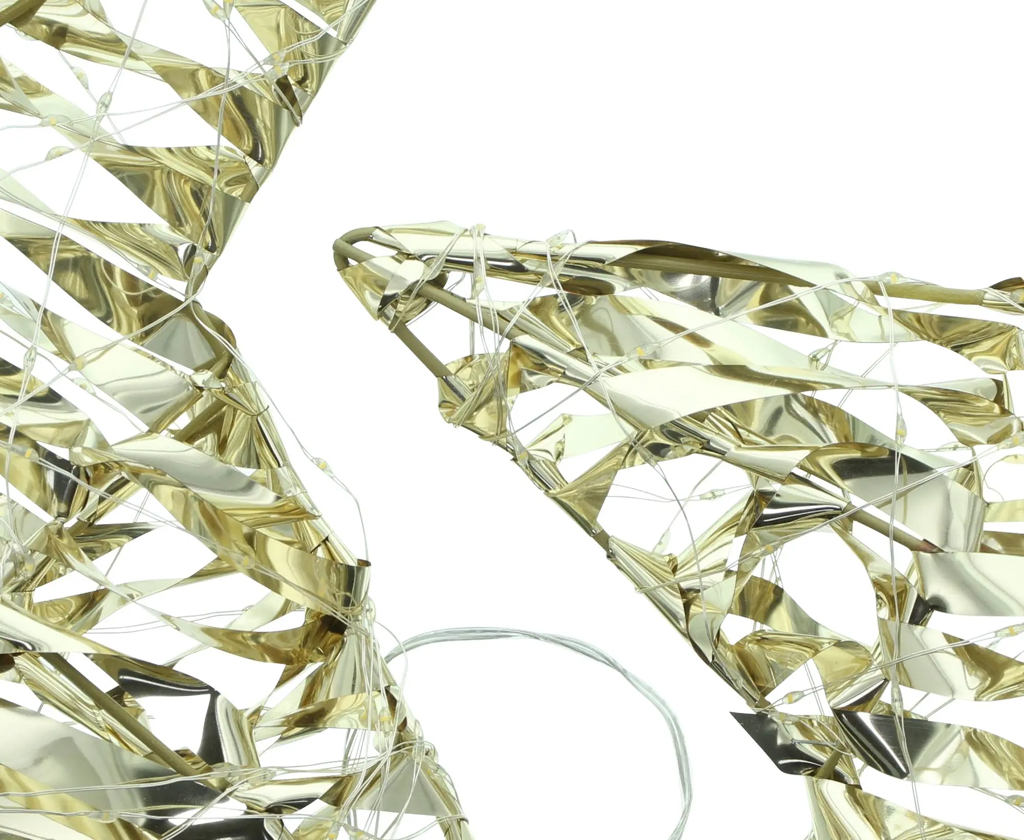 LED-Stern "Golden", 2er Set  im Frank Flechtwaren Online Shop für Gartenbeleuchtung kaufen