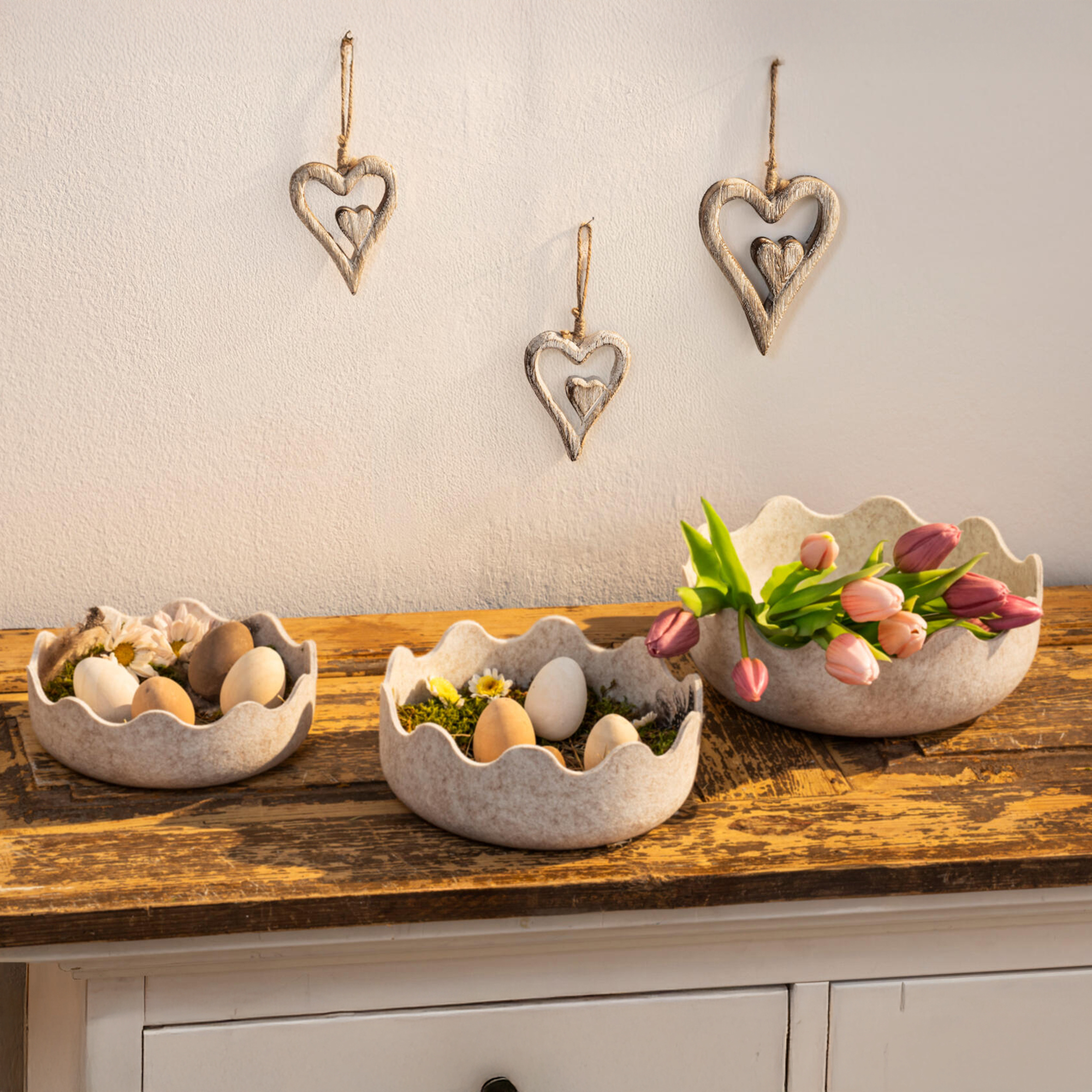 Schale "Osterei", 3er Set  im Frank Flechtwaren Online Shop kaufen