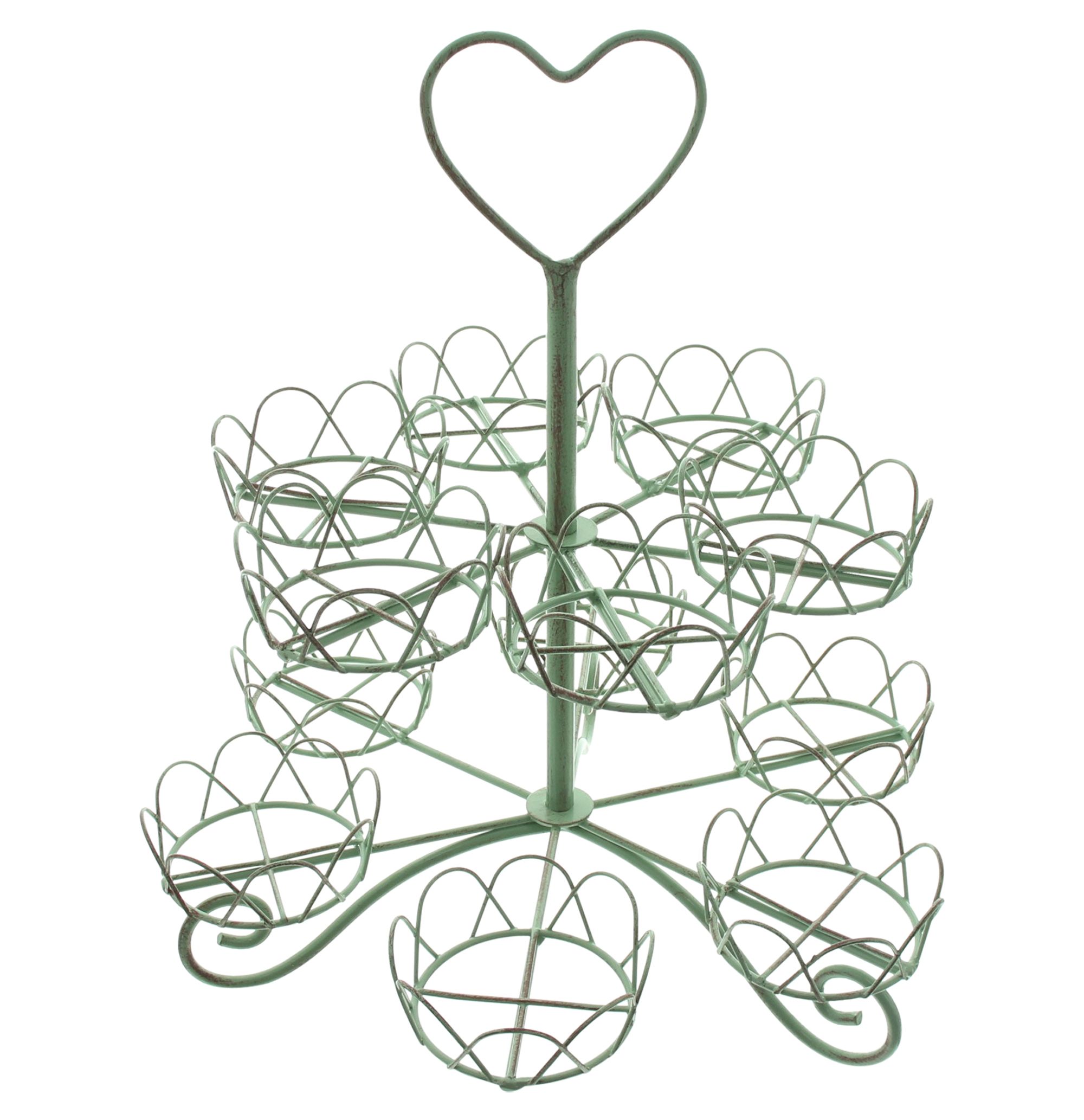 Cupcake-Etagere "Vintage"  im Frank Flechtwaren Online Shop für Dekoschalen &amp; -etageren kaufen