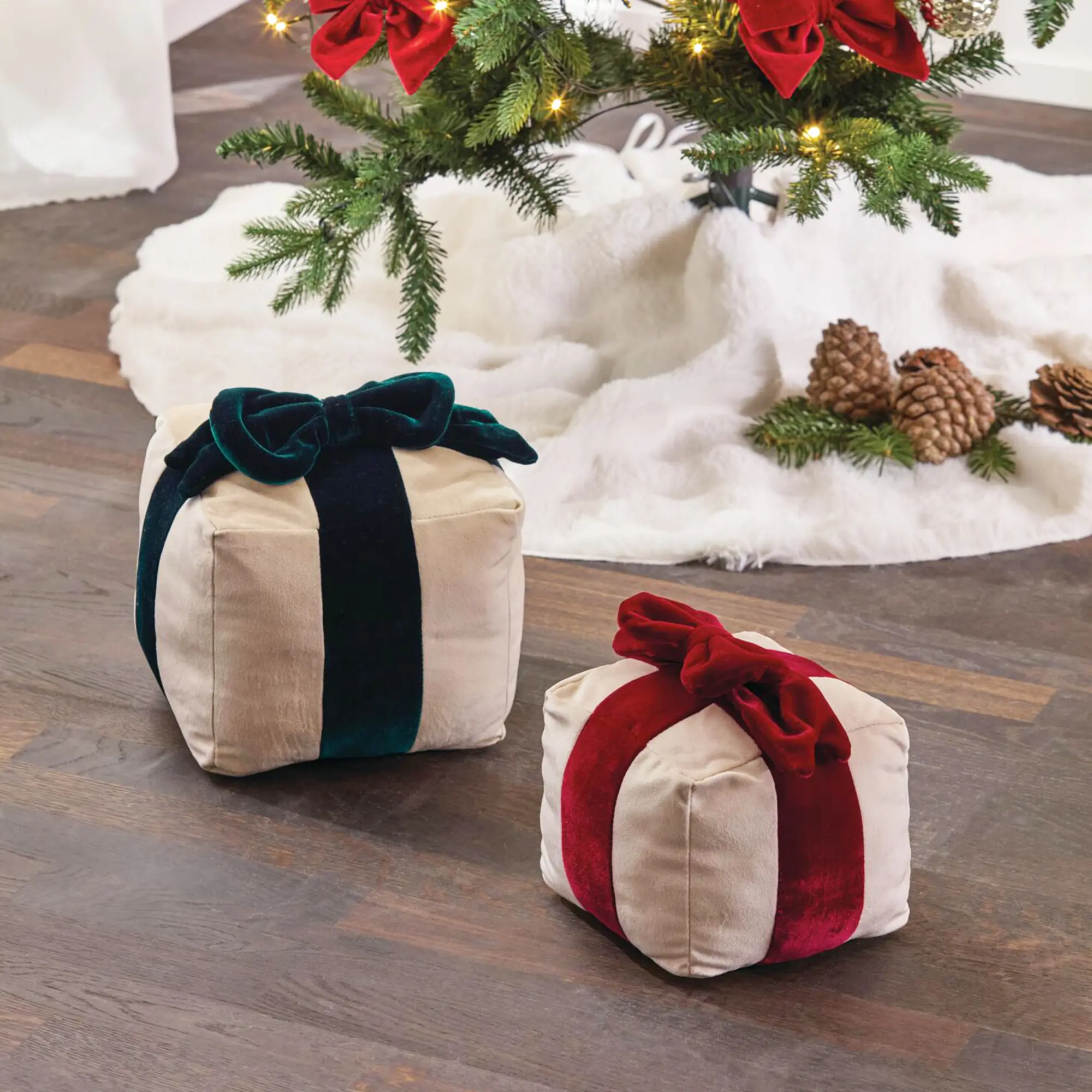 Deko-Kissen "Geschenk", 2er Set  im Frank Flechtwaren Online Shop kaufen