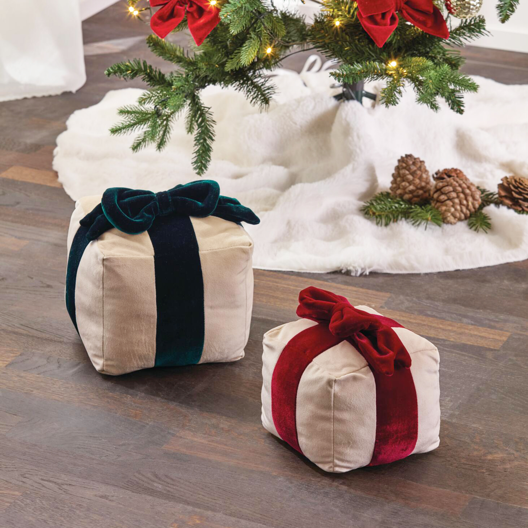 Deko-Kissen "Geschenk", 2er Set  im Frank Flechtwaren Online Shop kaufen