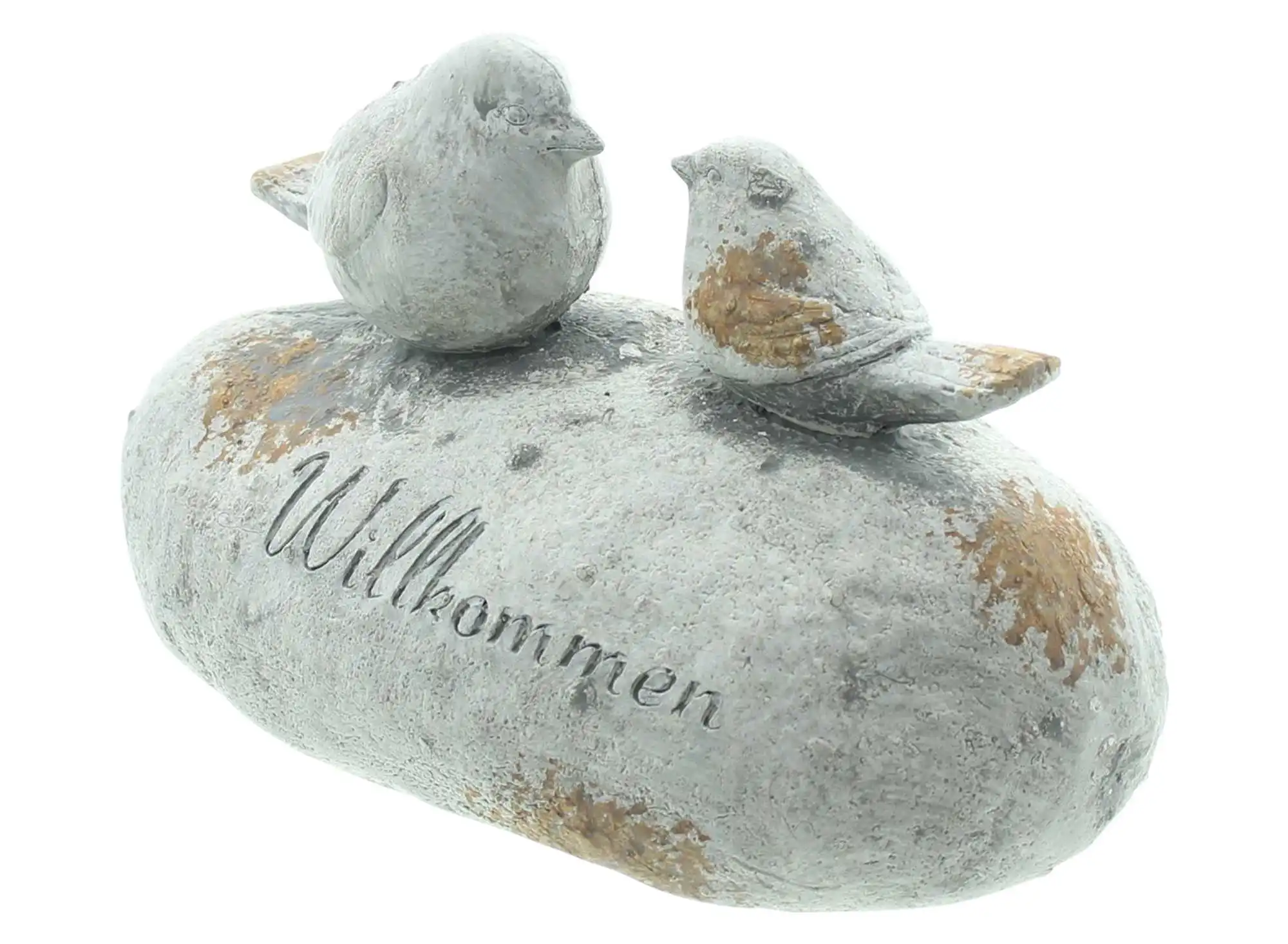 Dekostein "Willkommen"  im Frank Flechtwaren Online Shop für Ostern kaufen
