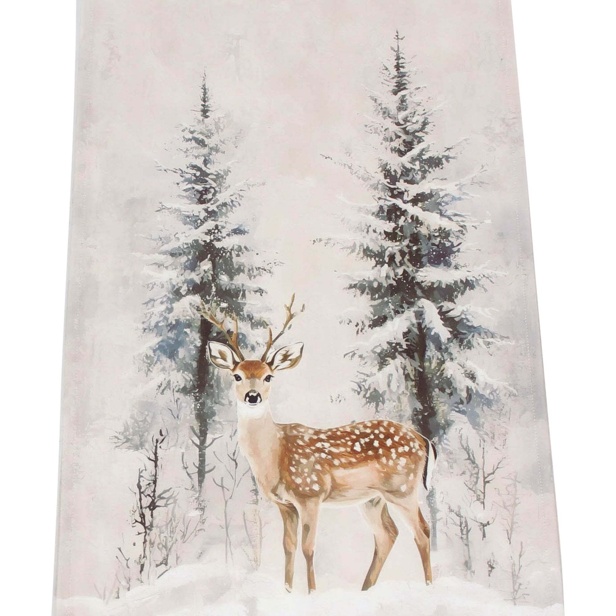 Tischläufer "Winterhirsch"  im Frank Flechtwaren Online Shop für Weihnachtliche Tischwäsche kaufen
