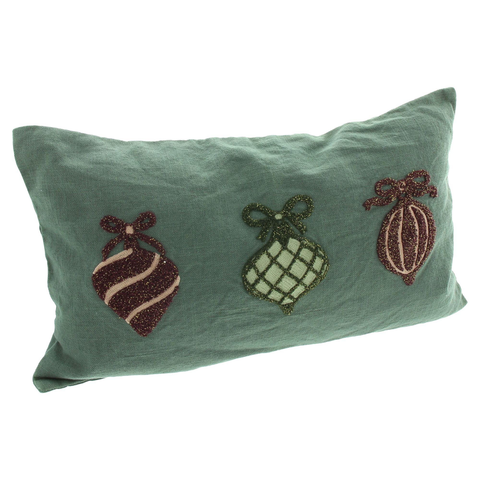 Kissenhülle "Weihnachtsschmuck"  im Frank Flechtwaren Online Shop für Weihnachtliche Kissen &amp; Kissenhüllen kaufen