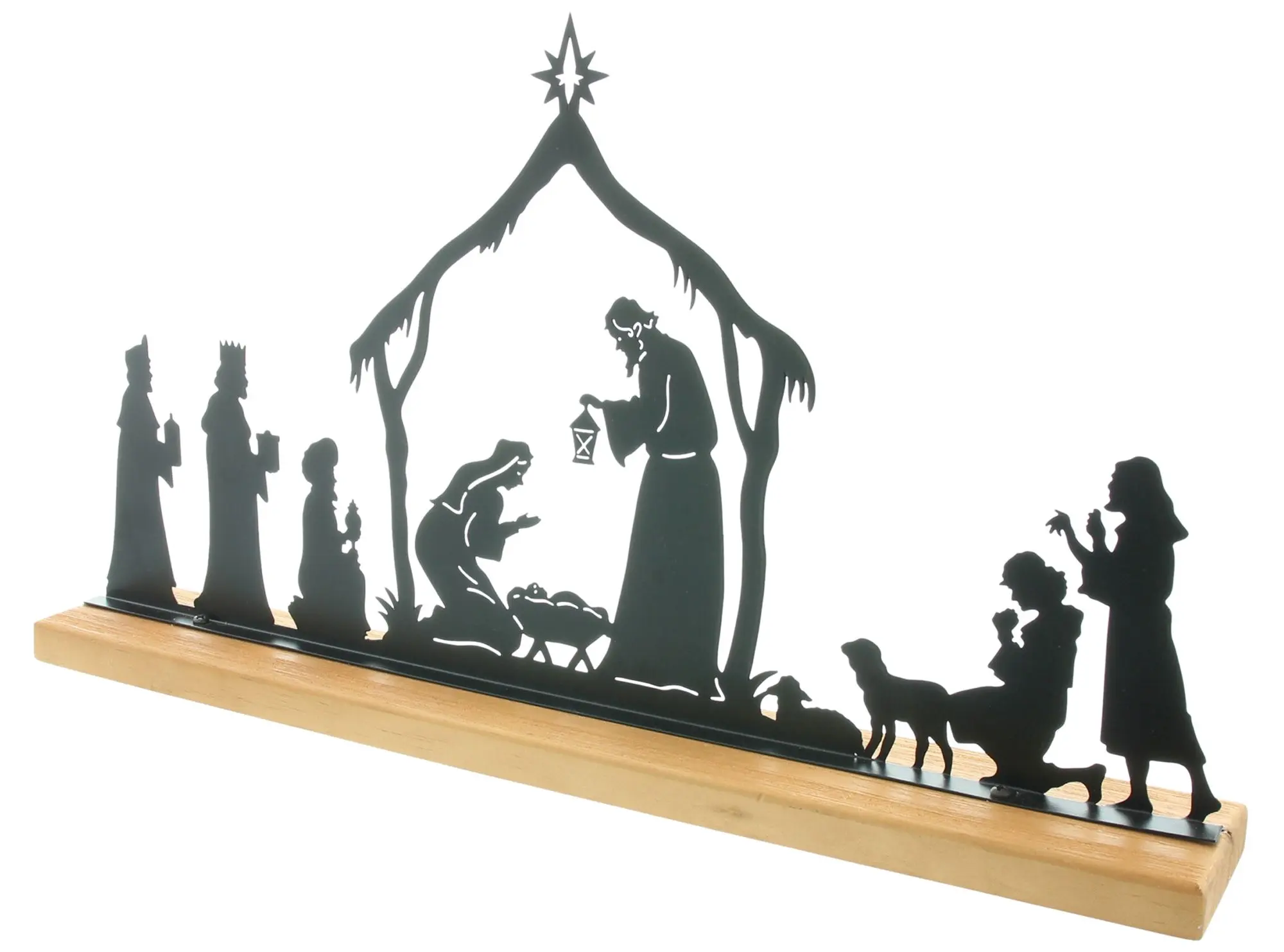 Weihnachtsdeko "Heiligabend"  im Frank Flechtwaren Online Shop für Dekofiguren kaufen