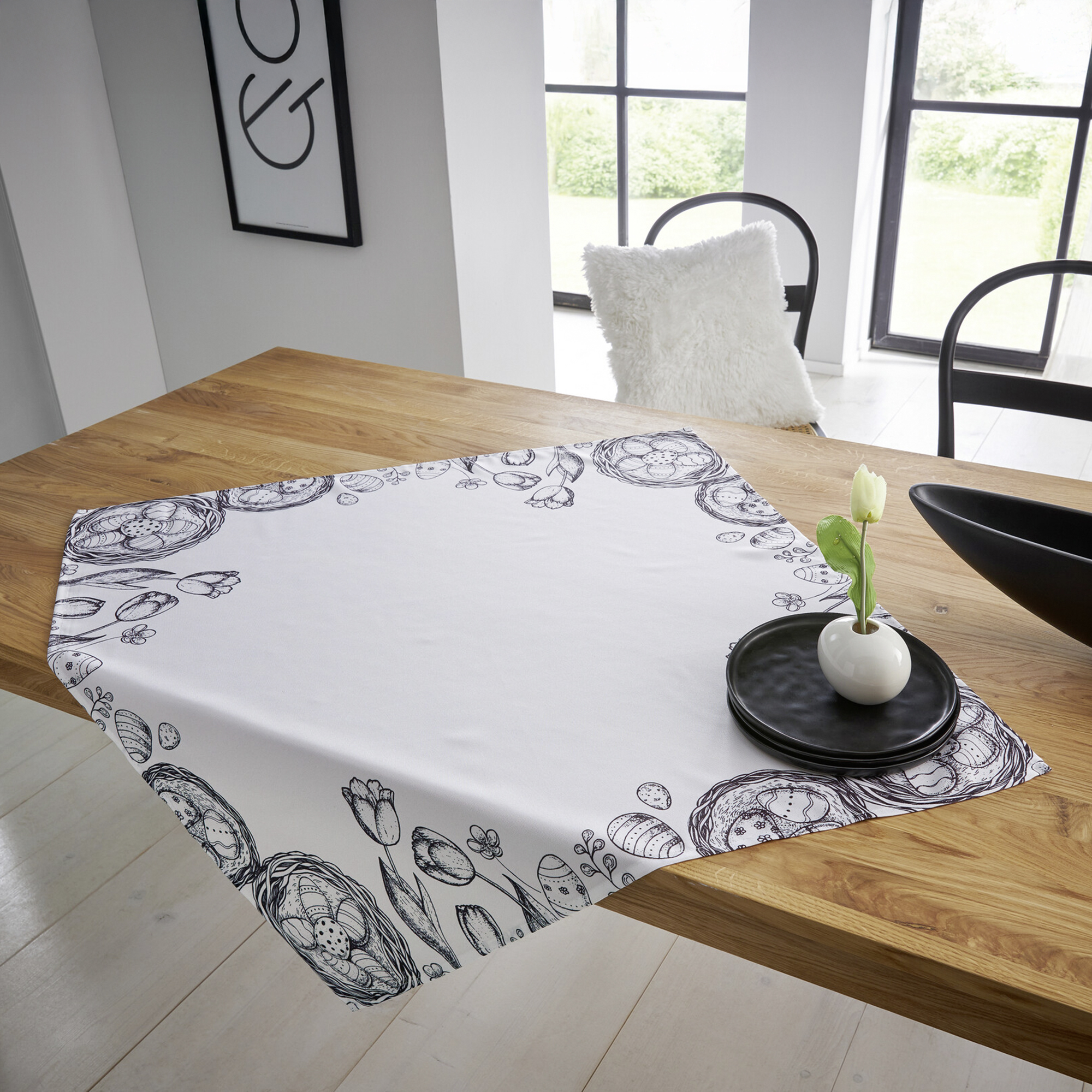 Tischdecke "Moderne Ostern" im Frank Flechtwaren Online Shop für Ostern kaufen Tischdecke "Moderne Ostern" im Frank Flechtwaren Online Shop für Ostern kaufen