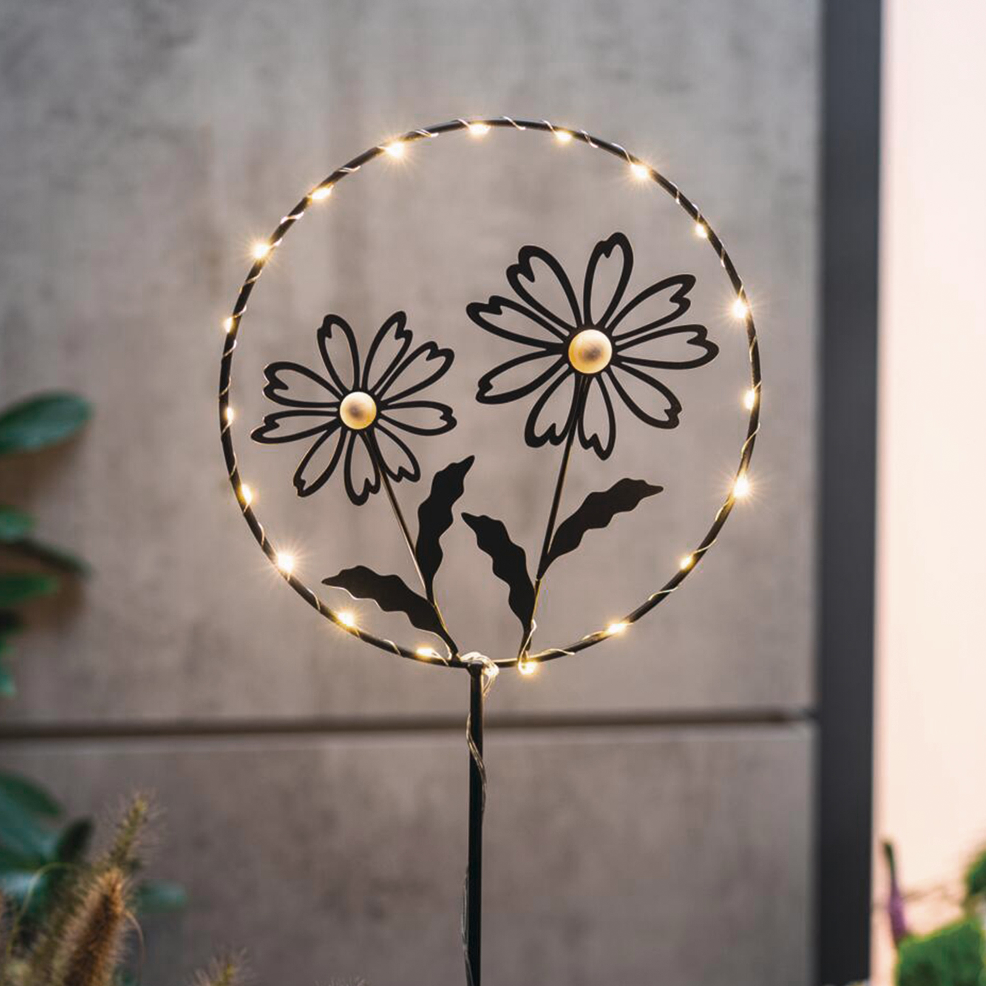 LED-Gartenstecker "Blumen"  im Frank Flechtwaren Online Shop kaufen