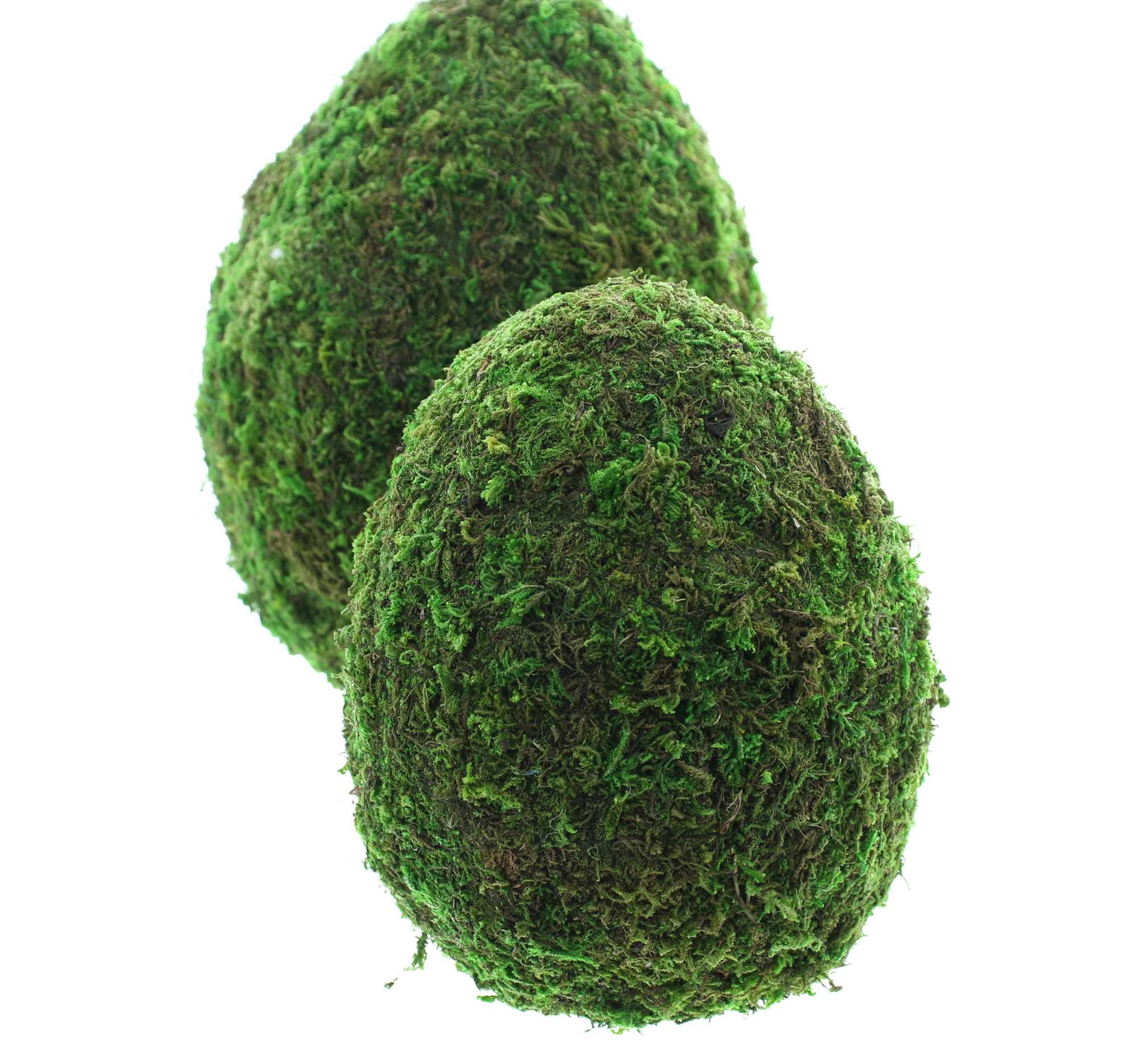 Deko-Ei "Moos", 2er Set  im Frank Flechtwaren Online Shop für Ostereier kaufen