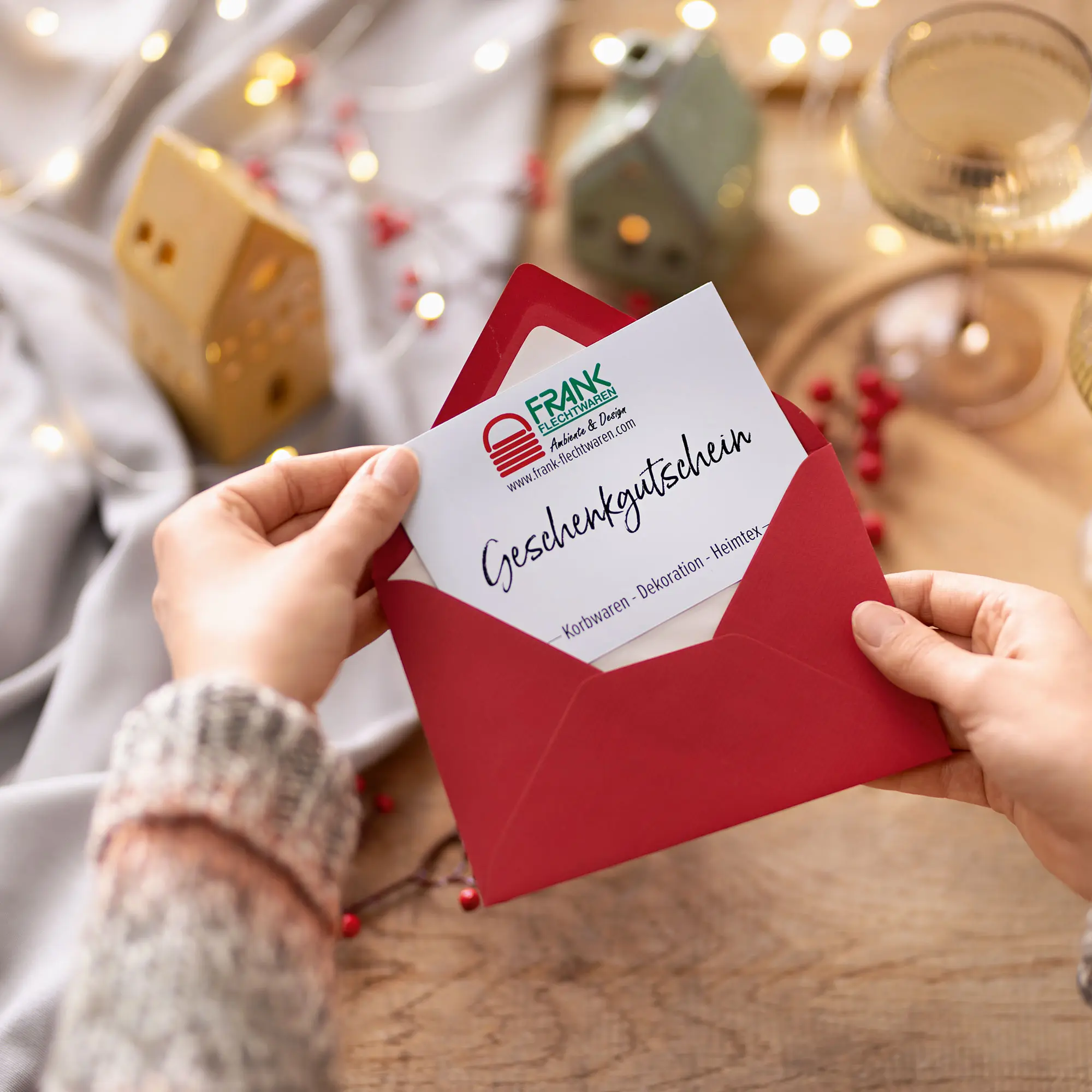 150 € Geschenkgutschein  im Frank Flechtwaren Online Shop kaufen