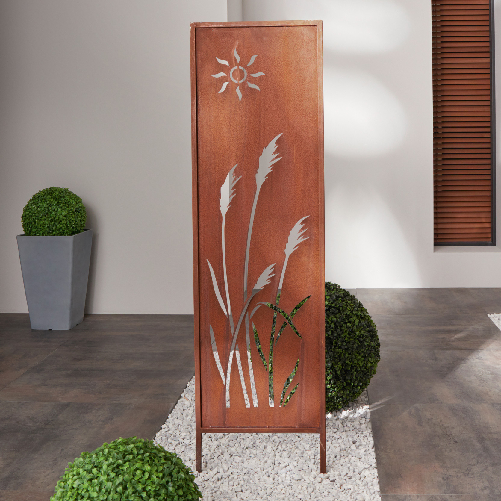 Gartenschild "Schilf"  im Frank Flechtwaren Online Shop kaufen