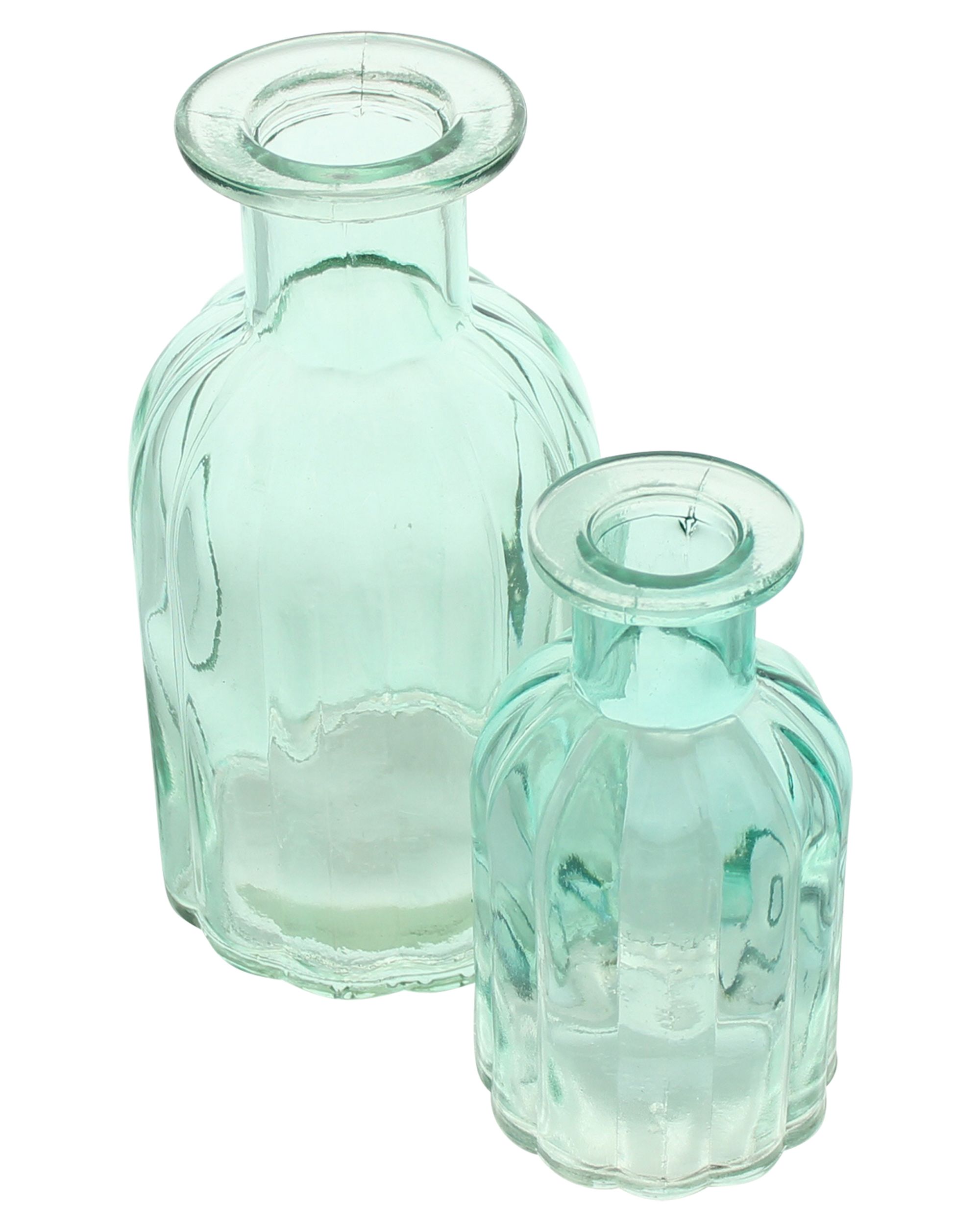 Dekovase "Aquagrün", 4er Set im Frank Flechtwaren Online Shop für Ostern kaufen Dekovase "Aquagrün", 4er Set im Frank Flechtwaren Online Shop für Ostern kaufen