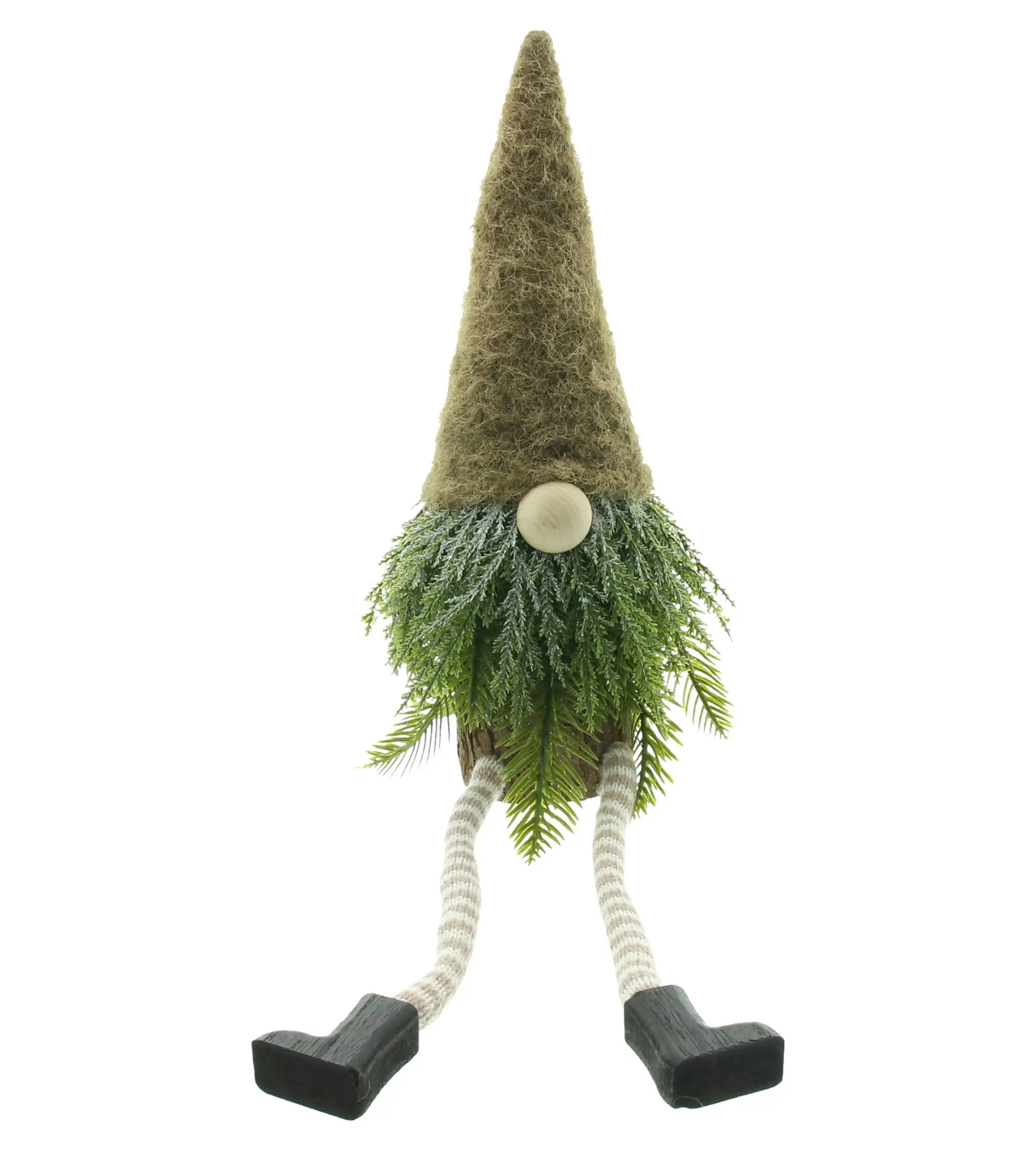 Wichtel "Baumstamm"  im Frank Flechtwaren Online Shop für Weihnachtliche Dekofiguren kaufen