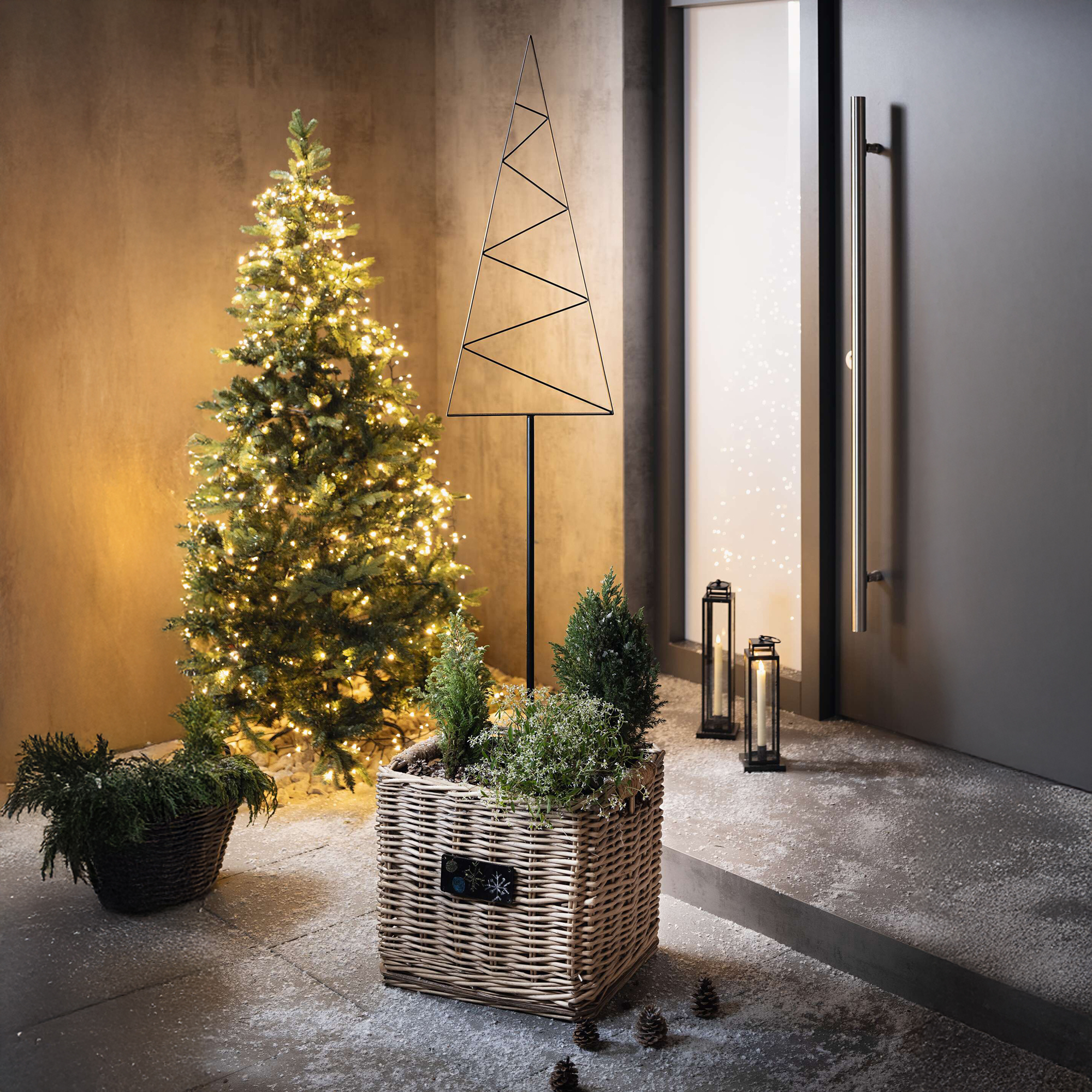 Tannenstecker "Modern"  im Frank Flechtwaren Online Shop für Titelserie Weihnachten kaufen