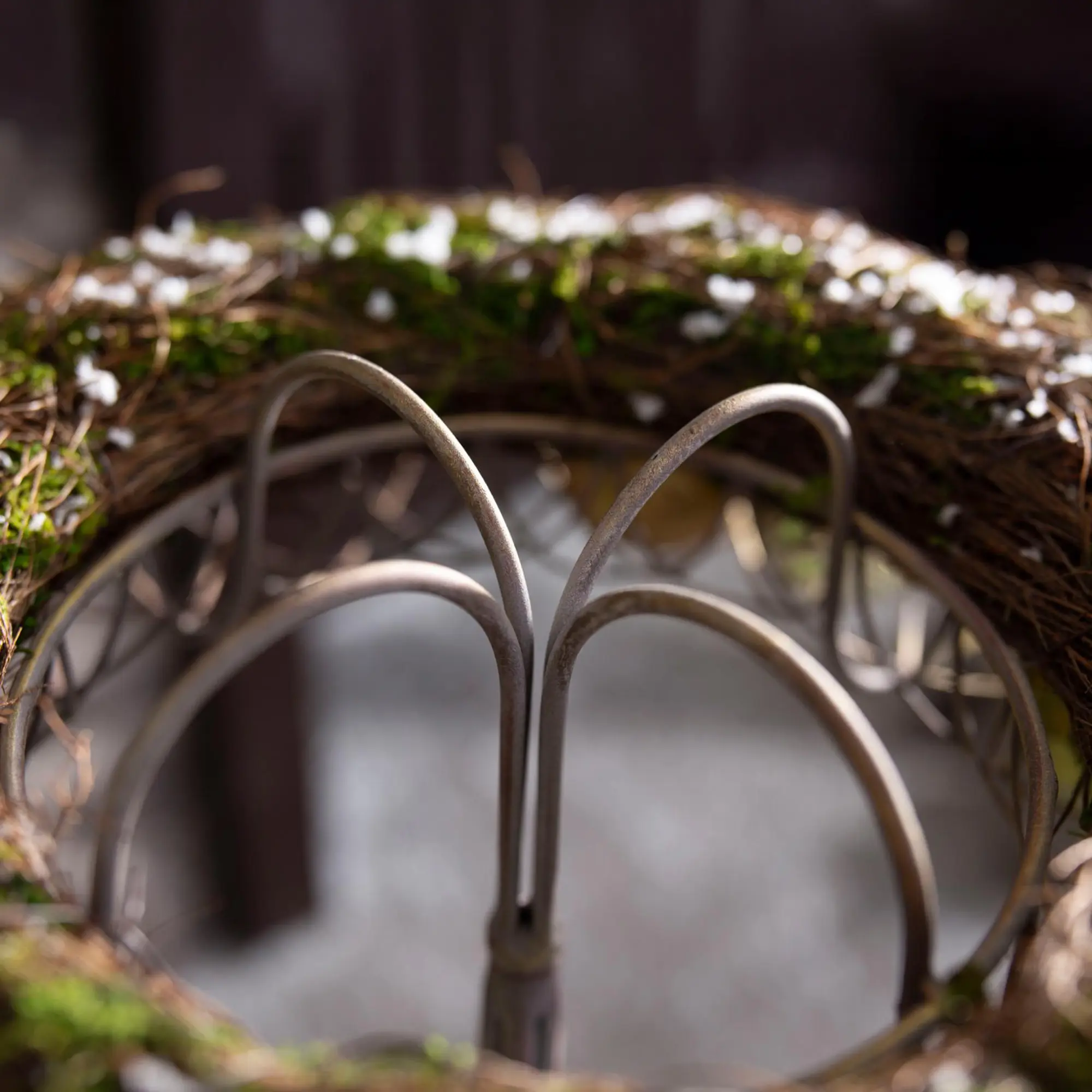 Kranzständer "Shabby-Chic"  im Frank Flechtwaren Online Shop für Zubehör für Adventskränze kaufen