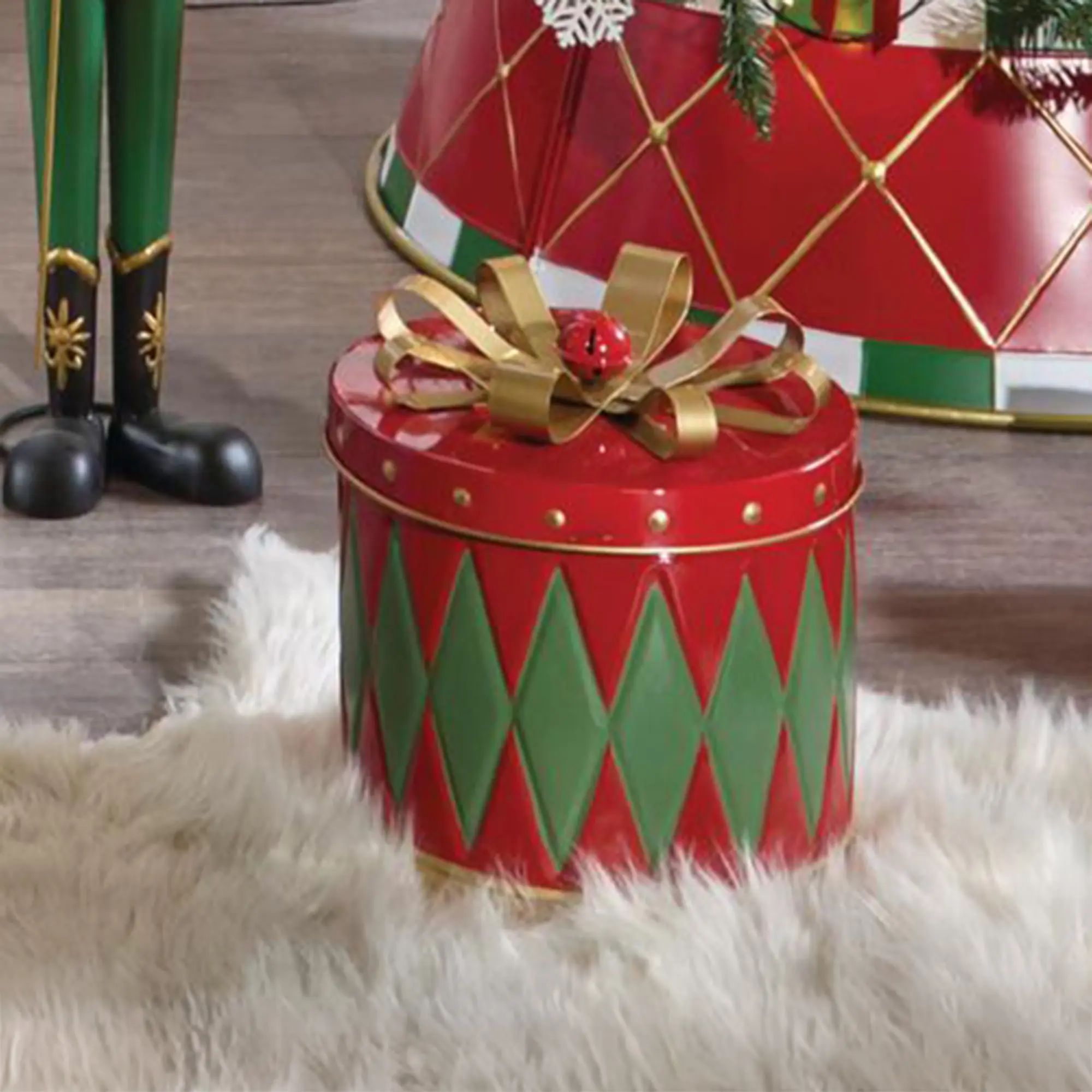 Aufbewahrungsbox "Weihnachts-Geschenk"  im Frank Flechtwaren Online Shop kaufen