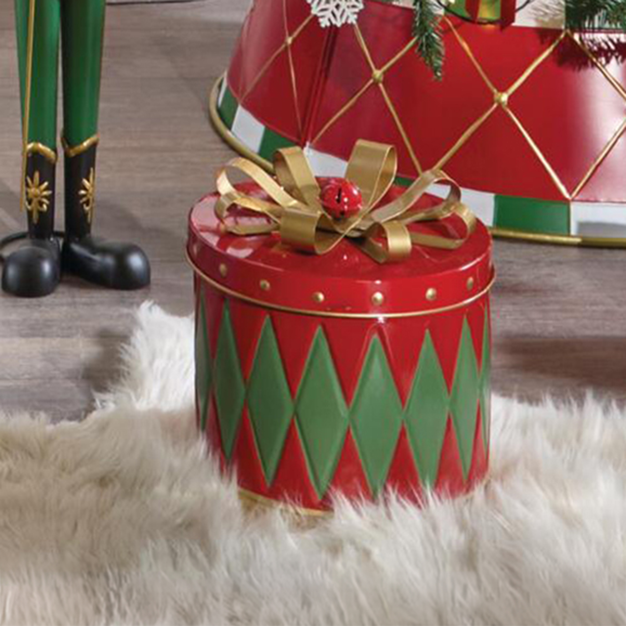 Aufbewahrungsbox "Weihnachts-Geschenk"  im Frank Flechtwaren Online Shop kaufen
