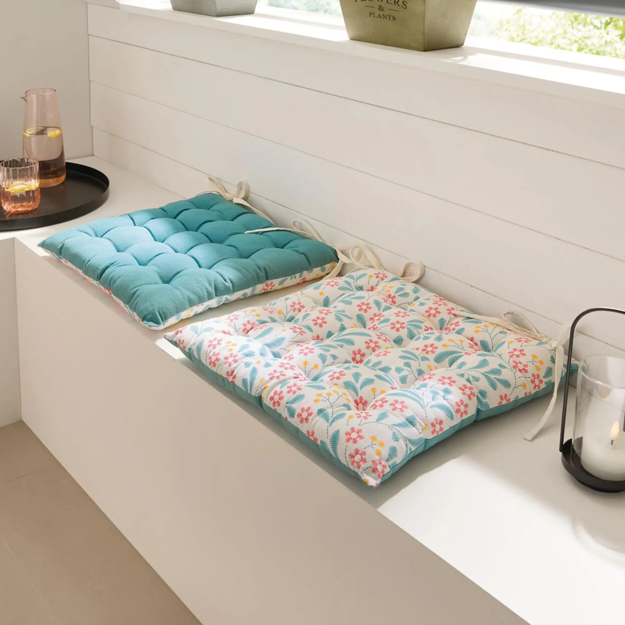 Sitzkissen "Blossom", 2er Set  im Frank Flechtwaren Online Shop kaufen