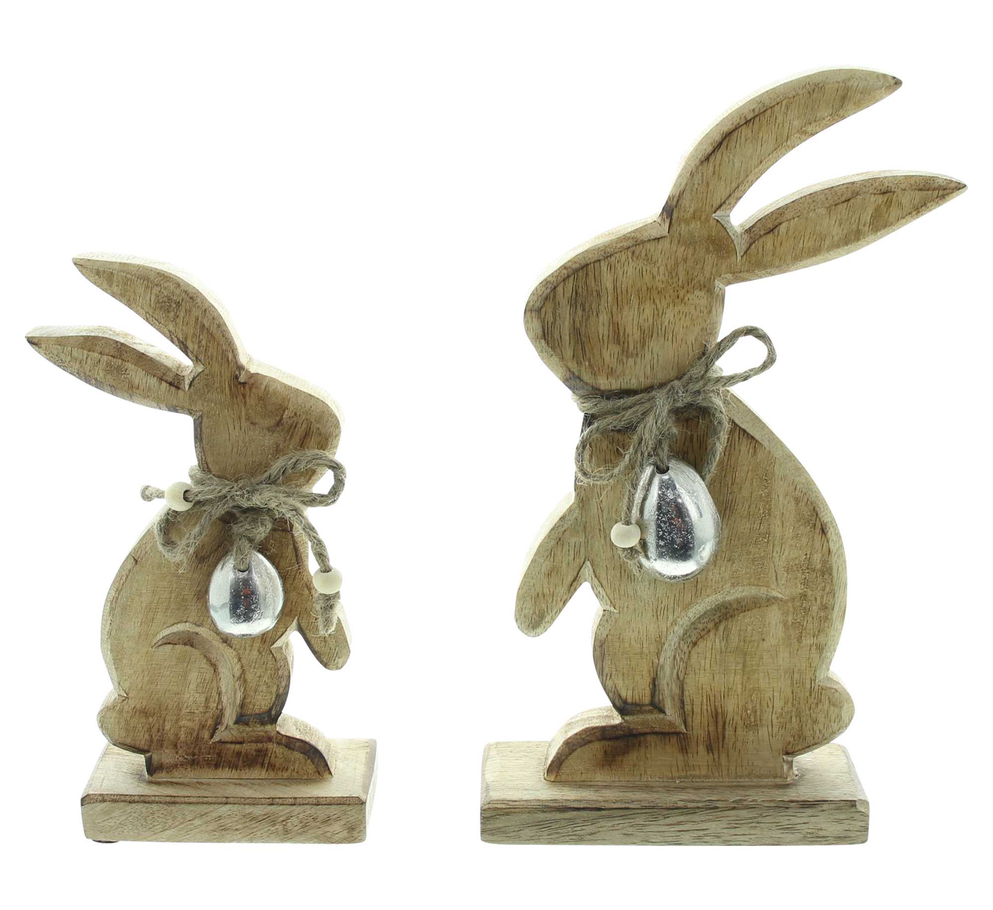Holzdeko "Osterhäschen", 2er Set im Frank Flechtwaren Online Shop für Ostern kaufen Holzdeko "Osterhäschen", 2er Set im Frank Flechtwaren Online Shop für Ostern kaufen